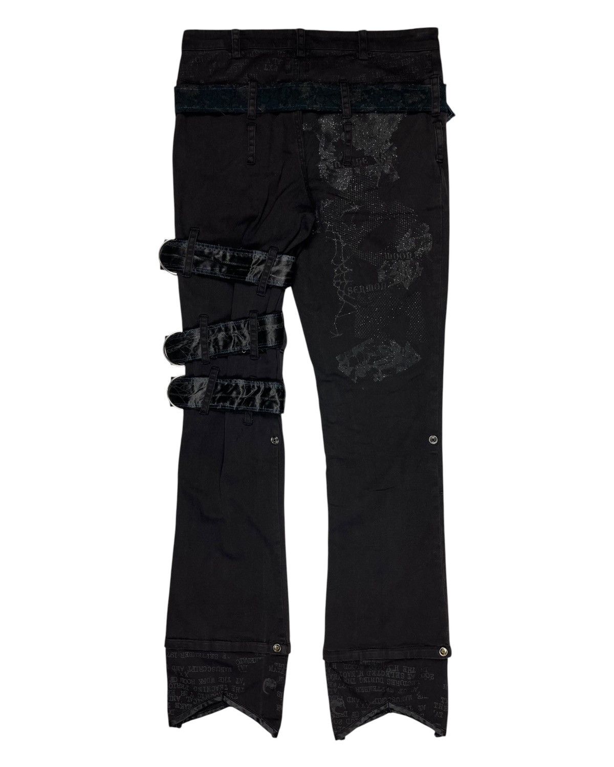 Japanese Brand 2000s h. Anarchy Typewriter Bondage Pants Size US 31 - 6 Thumbnail