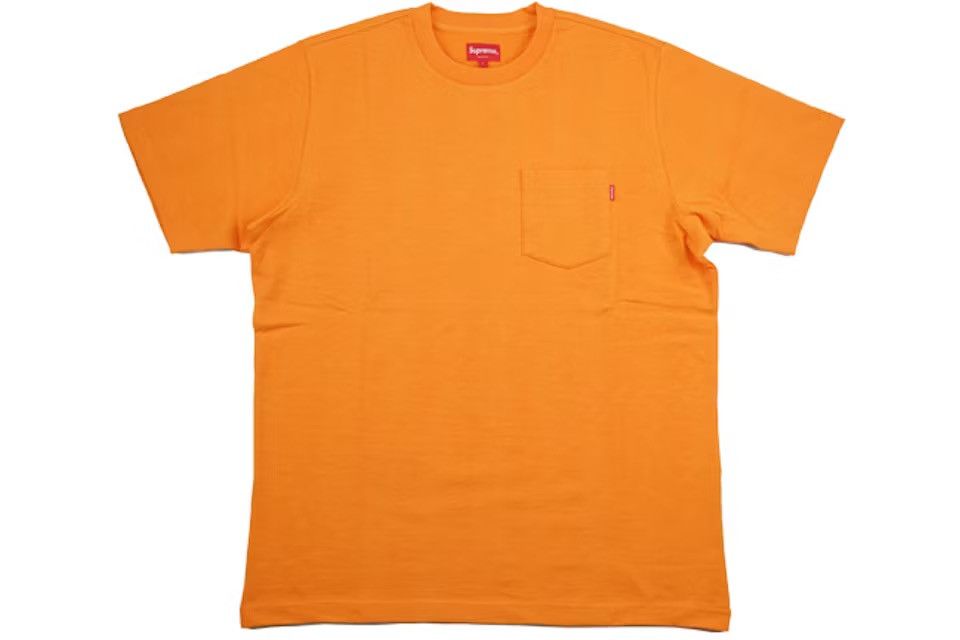 Supreme Supreme SS19 S/S Pocket Tee Orange Size US L / EU 52-54 / 3 - 6 Thumbnail
