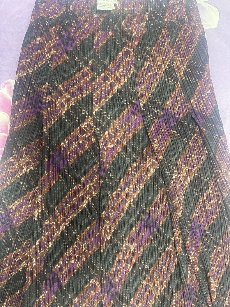 Issey Miyake issey miyake size:2 Purple A-line skirt 2505-Nextarrow Size 31" - 4 Thumbnail