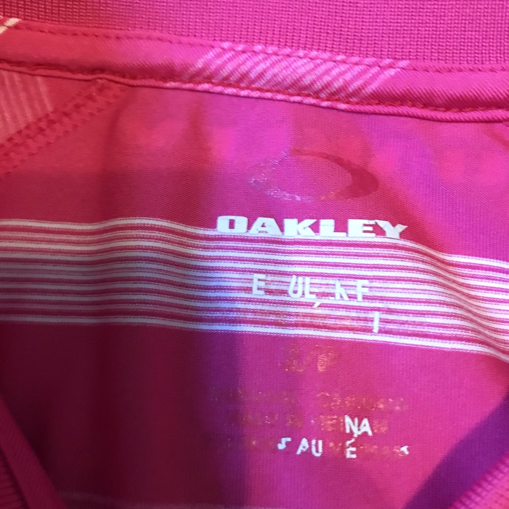 Oakley Oakley Polo Shirt Mens S Golf Performance Hydrolix Short Sleeve Pink Size US S / EU 44-46 / 1 - 2 Thumbnail
