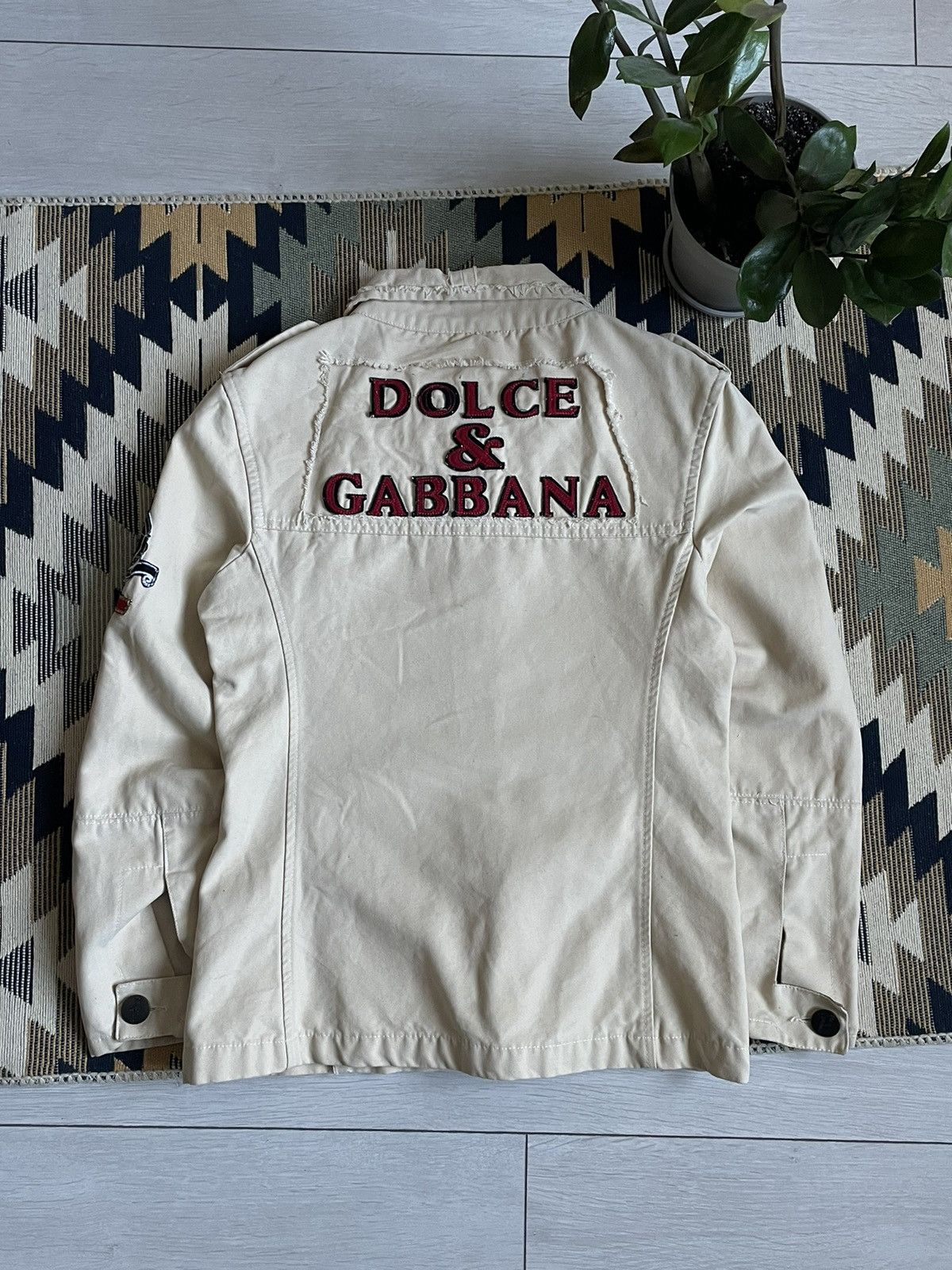 Dolce & Gabbana Rare❗️Vintage Dolce&Gabbana Denim Big Logo Jacket Size M / US 6-8 / IT 42-44 - 2 Thumbnail