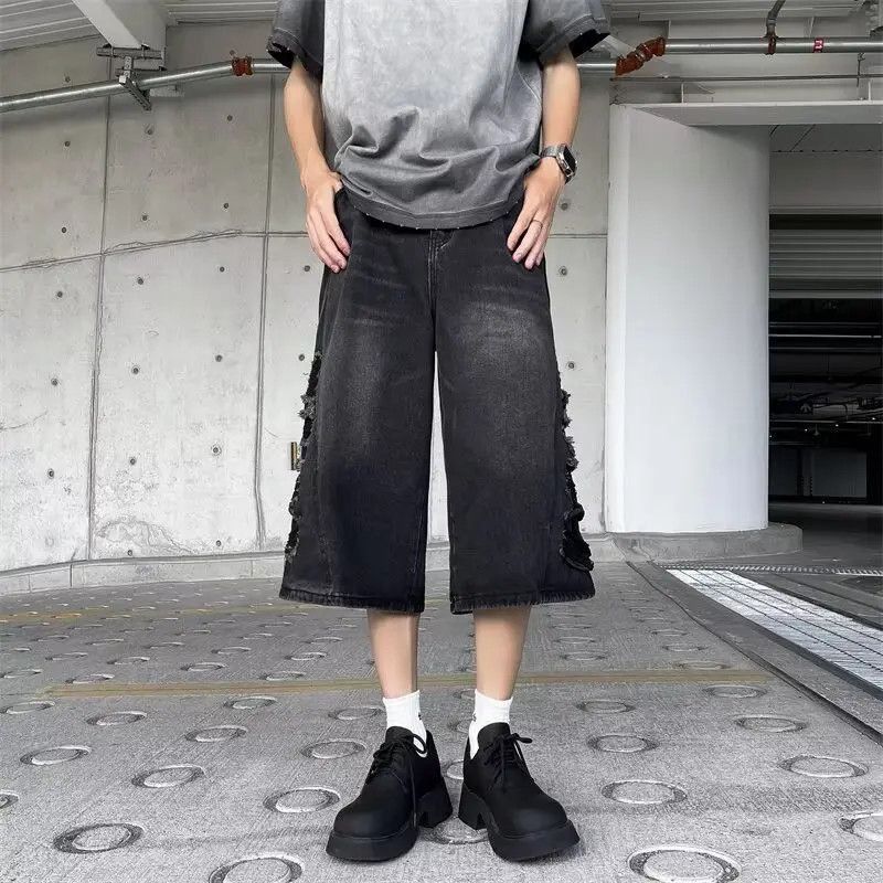 Japanese Brand Retro loose high street denim shorts Size US 32 / EU 48 - 5 Thumbnail