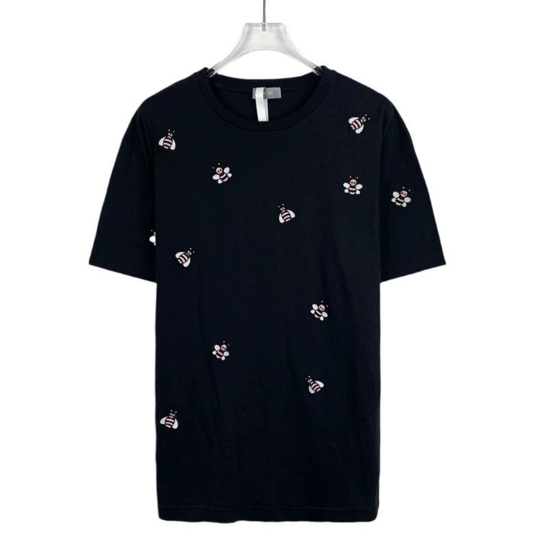 Dior Dior Little bee embroidery round-neck black cotton short-sl Size US XS / EU 42 / 0 - 1 Thumbnail