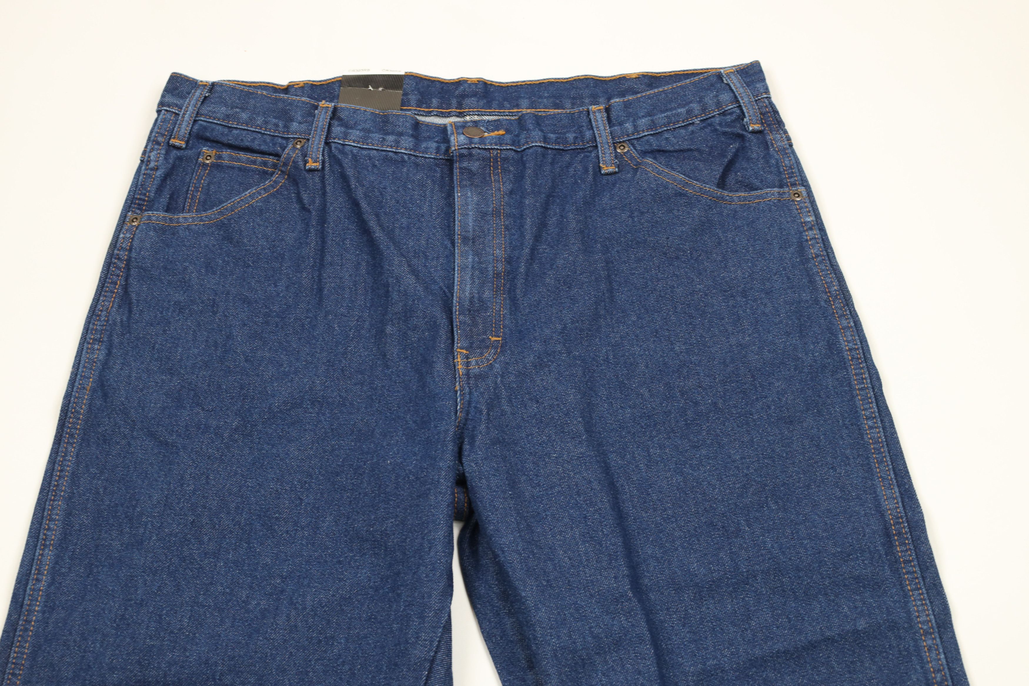 Dickies × Vintage Deadstock Vintage Y2K Dickies Wide Leg Dungaree Denim Jeans Size US 38 / EU 54 - 2 Thumbnail