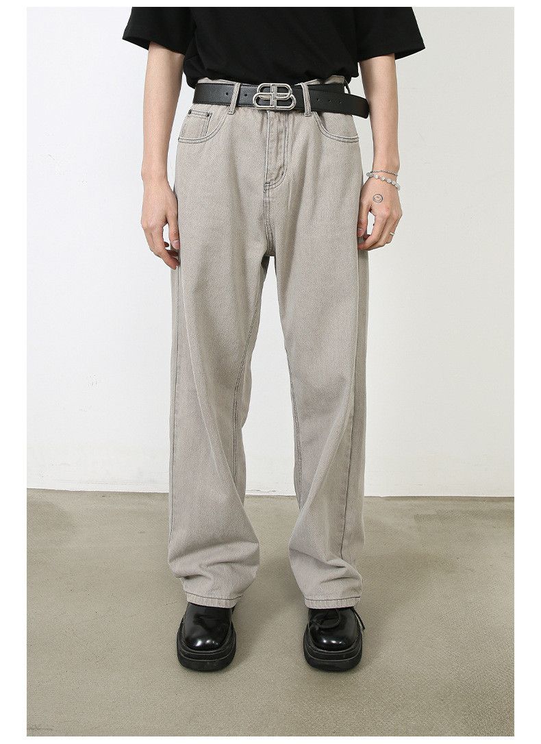 Designer × Japanese Brand Men's American washed vintage light grey jeans Size US 32 / EU 48 - 2 Thumbnail