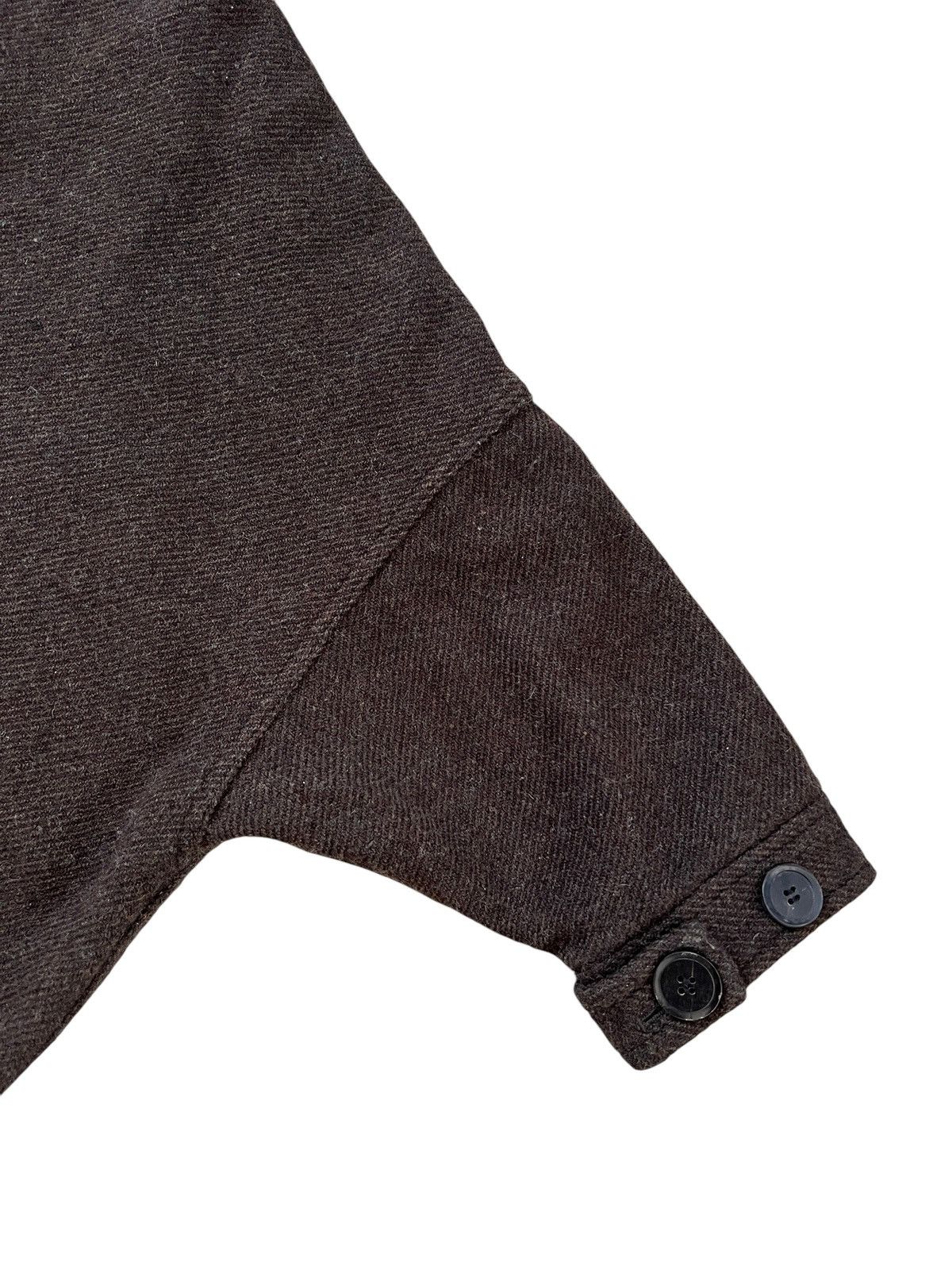 20471120 × Japanese Brand RNA 🇯🇵 Wool Leather Strap Bat Wing Jacket Size US L / EU 52-54 / 3 - 9 Thumbnail