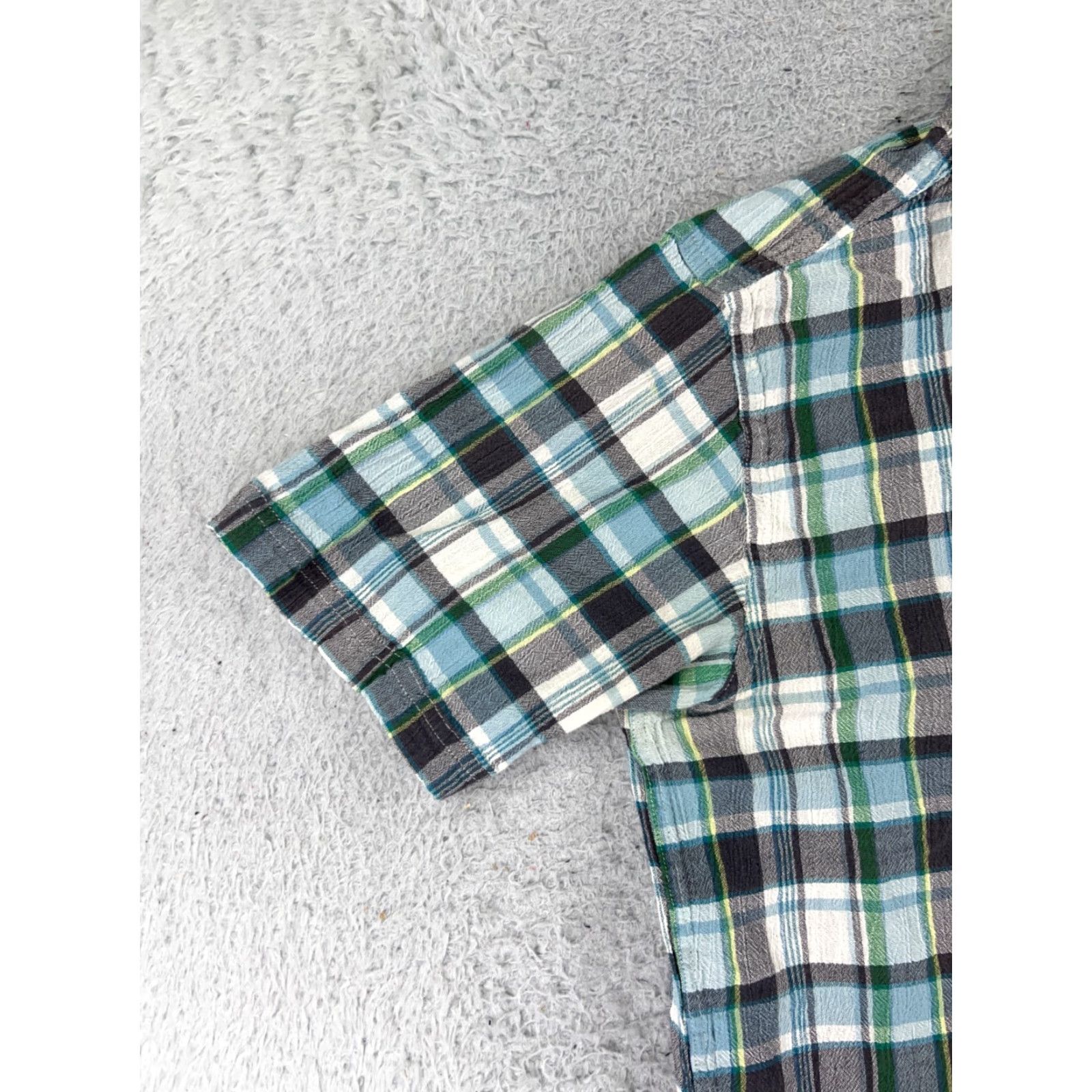 Patagonia Patagonia Shirt Mens Medium Blue Green Plaid Button Up 100% Cotton Pocket Button-Down Long Sleeve Mens Regular Cotton Shirt Size US M / EU 48-50 / 2 - 3 Thumbnail