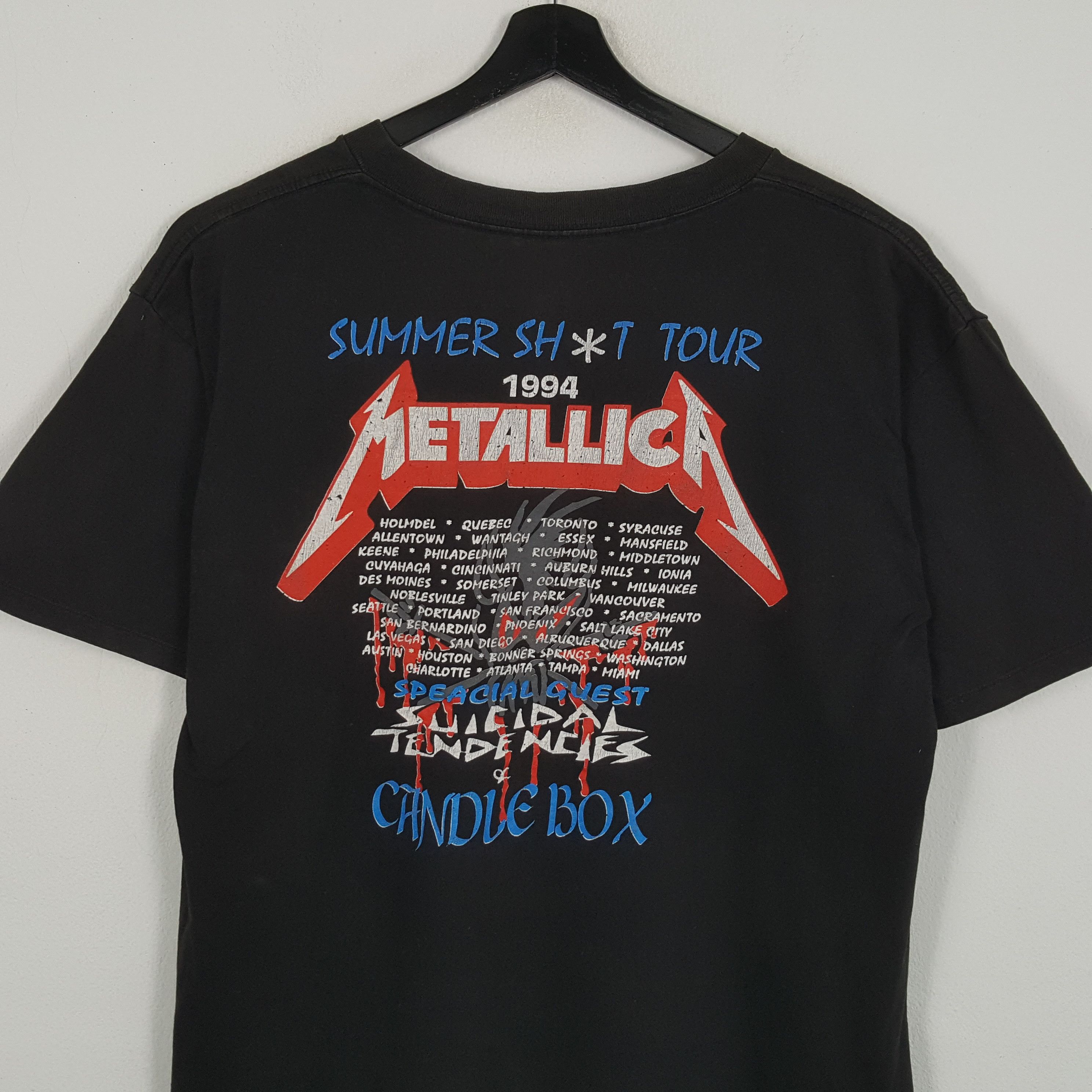 Band Tees × Metallica × Vintage METALLICA Rock Band Music Vintage Tshirt Size US XXL / EU 58 / 5 - 4 Thumbnail