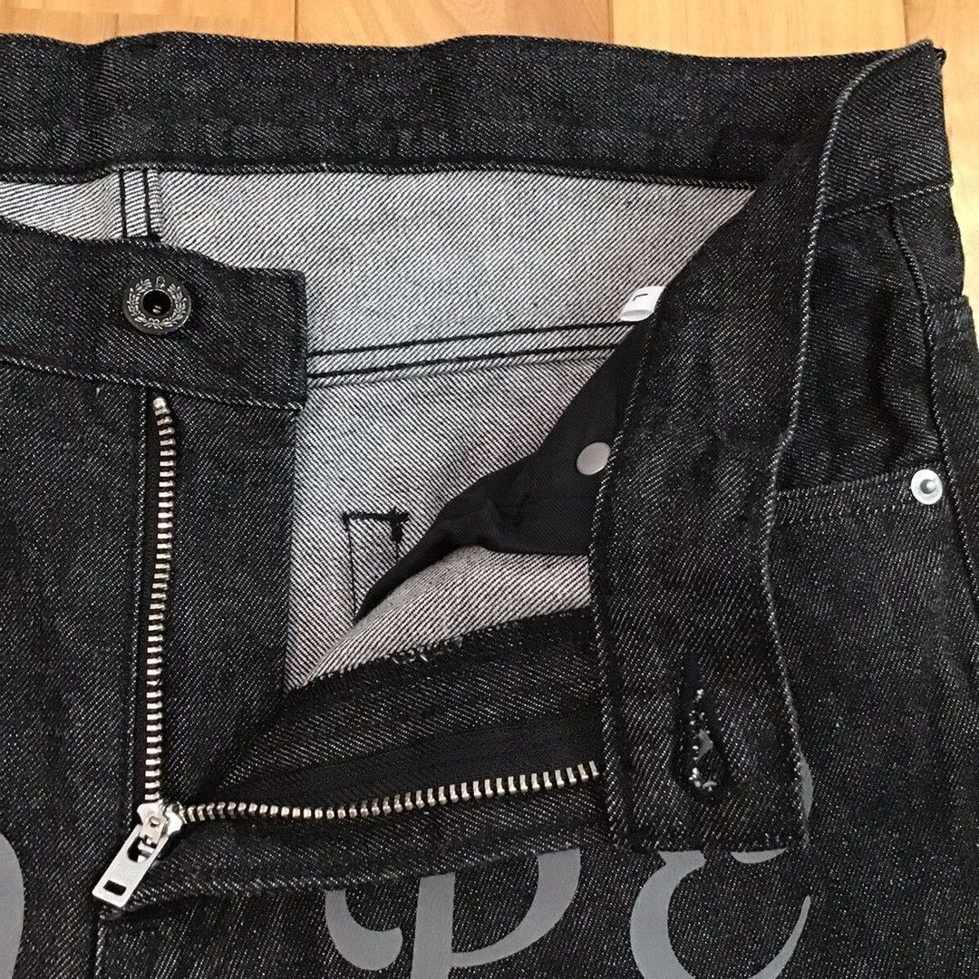 Bape BAPE LOGO DAMAGED Black Denim Pants a bathing ape ★size L Size US 34 / EU 50 - 7 Thumbnail