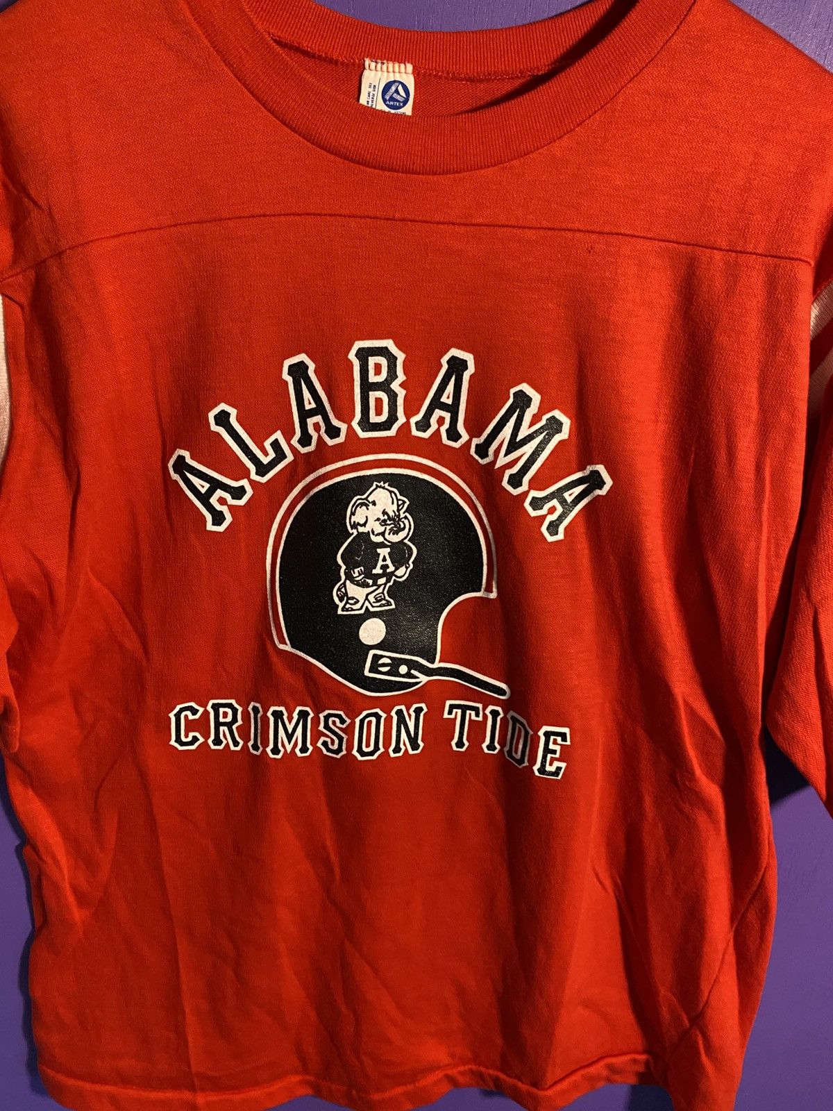 Other Vintage 70s Alabama crimson tide helmet jersey shirt Size US L / EU 52-54 / 3 - 3 Thumbnail