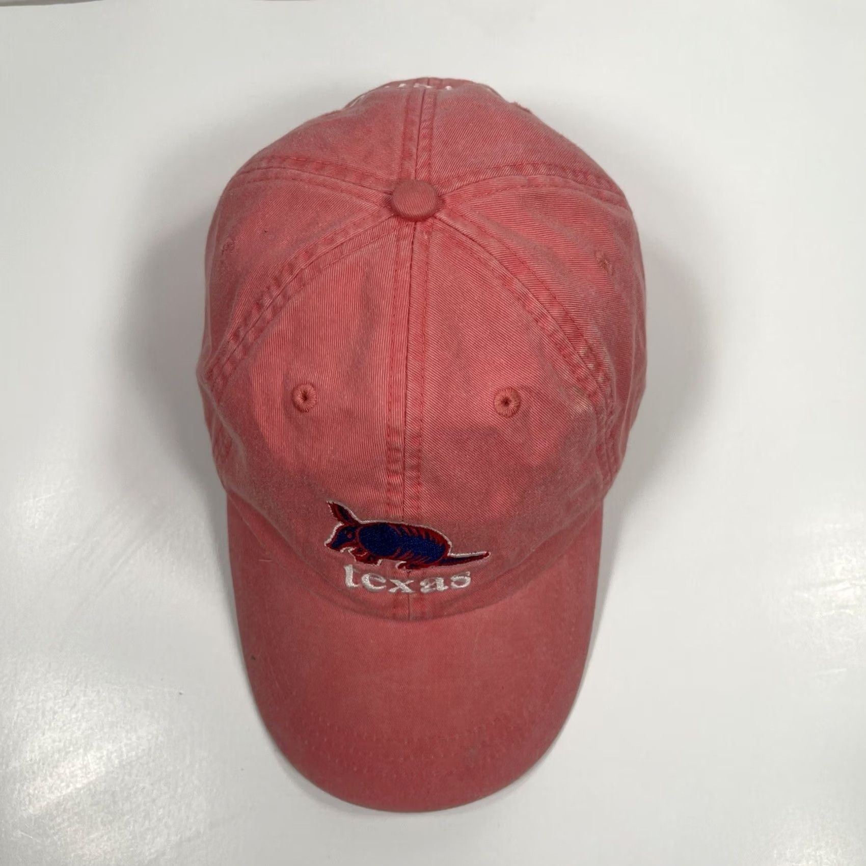 Vintage Adams Hat Cap Adult Pink Texas Embroidered Adjustable Leather StrapBack Womens Size ONE SIZE - 3 Thumbnail