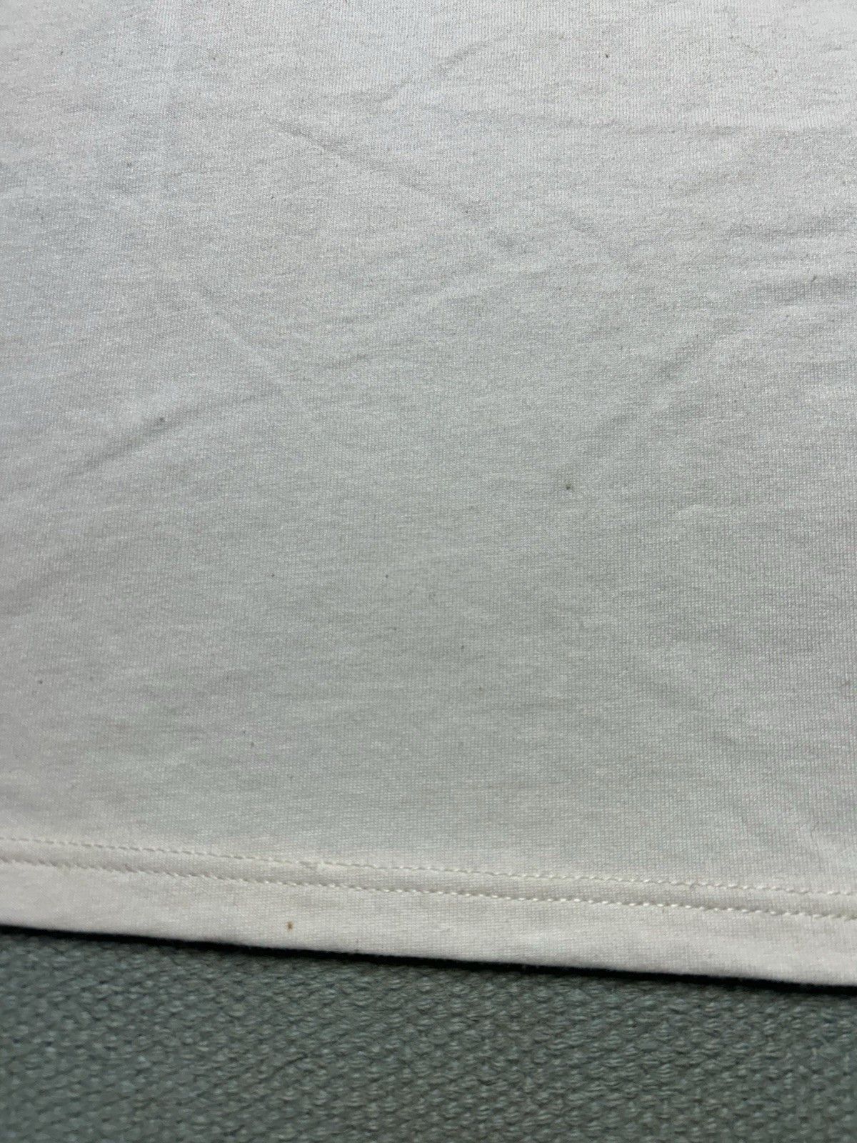 Vintage 80s blank white t shirt jerzees DEADSTOCK STAINS grunge XXL Size US XXL / EU 58 / 5 - 2 Thumbnail