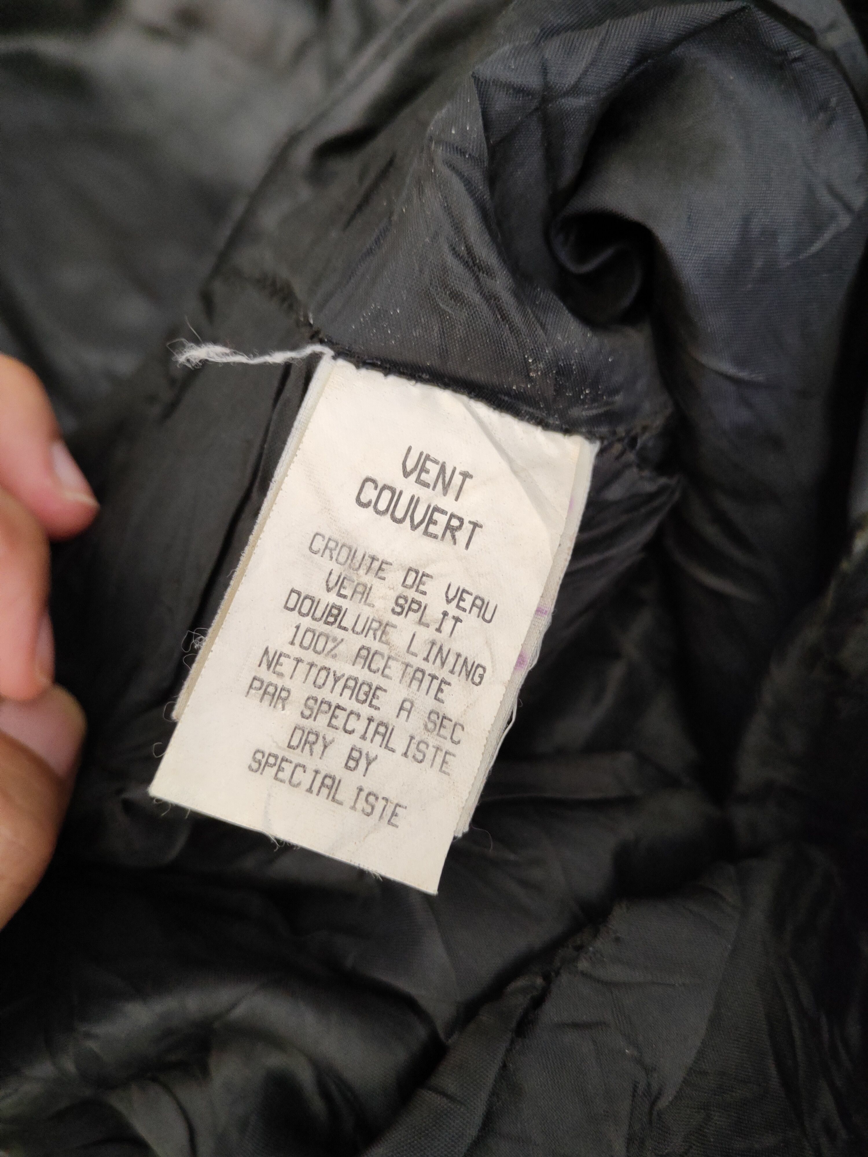 Vintage DL Vintage France Black Leather Pants #S2521 Size US 30 / EU 46 - 13 Thumbnail