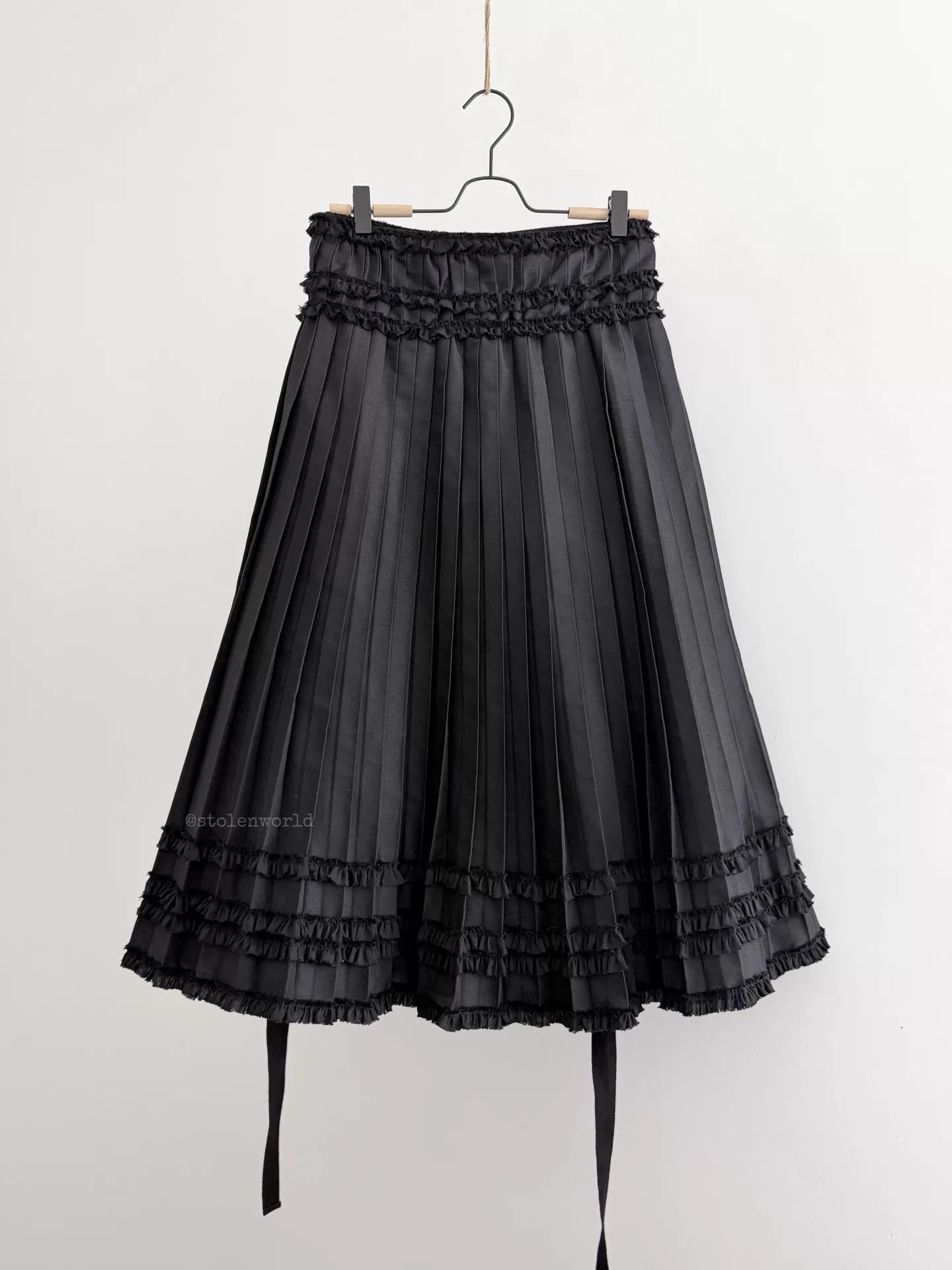 Comme des Garcons Comme des Garcons Tao 2022SS Wraparound Lace Pleated Skirt Size M / US 6-8 / IT 42-44 - 1 Thumbnail