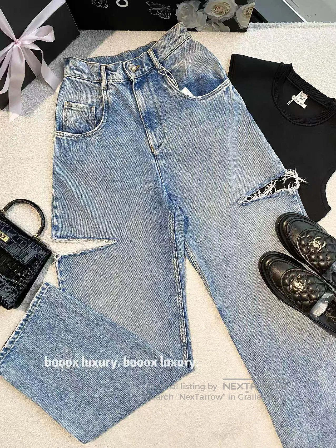 Maison Margiela Maison Margiela Cut the jeans with a knife| Size 24" / US 00 / IT 34 - 1 Thumbnail