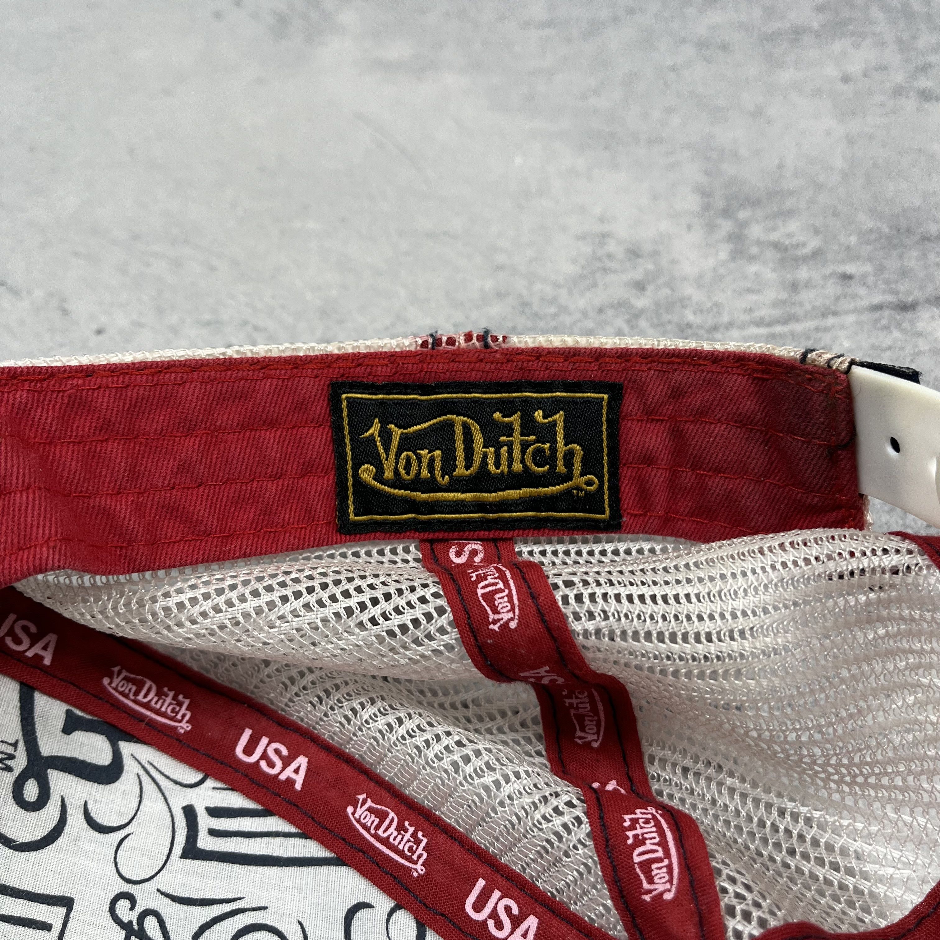 Von Dutch Von Dutch Big Logo Y2K Trucker Hat Size ONE SIZE - 8 Thumbnail