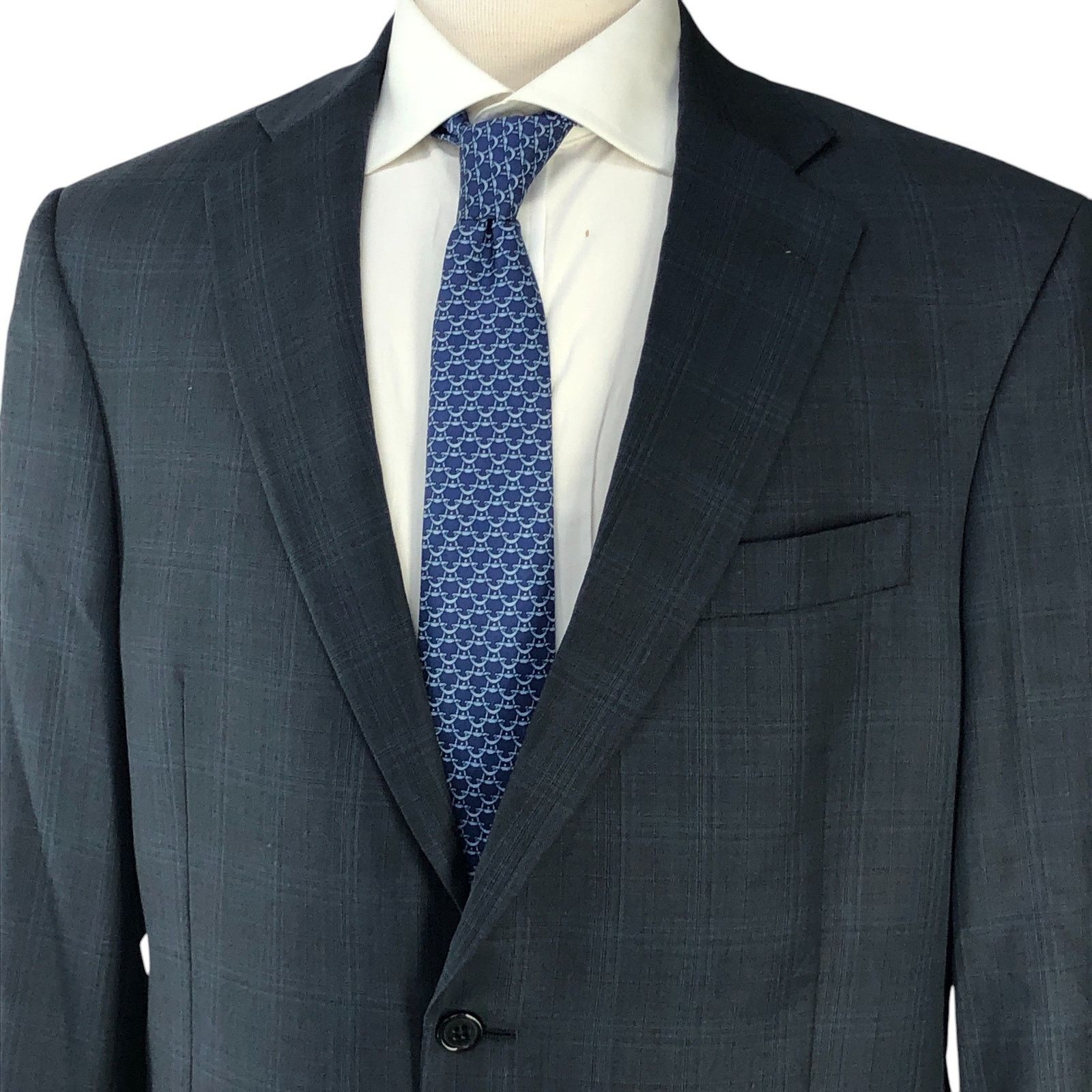 Hart Schaffner Marx Hart Schaffner Marx HSM Size 40R Sport Coat Windowpane Size 40R - 2 Thumbnail
