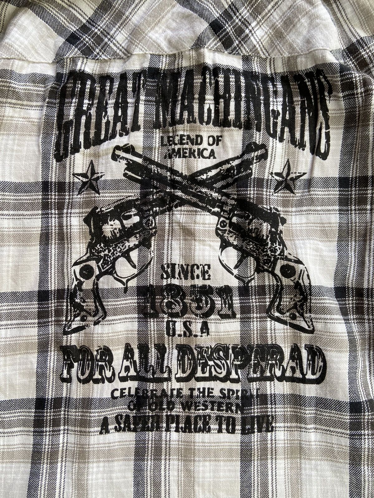 If Six Was Nine GREAT MACHINE GANS FOR ALL DESPERAD BUTTON DOWN JUMPER STYLE Size US S / EU 44-46 / 1 - 13 Thumbnail