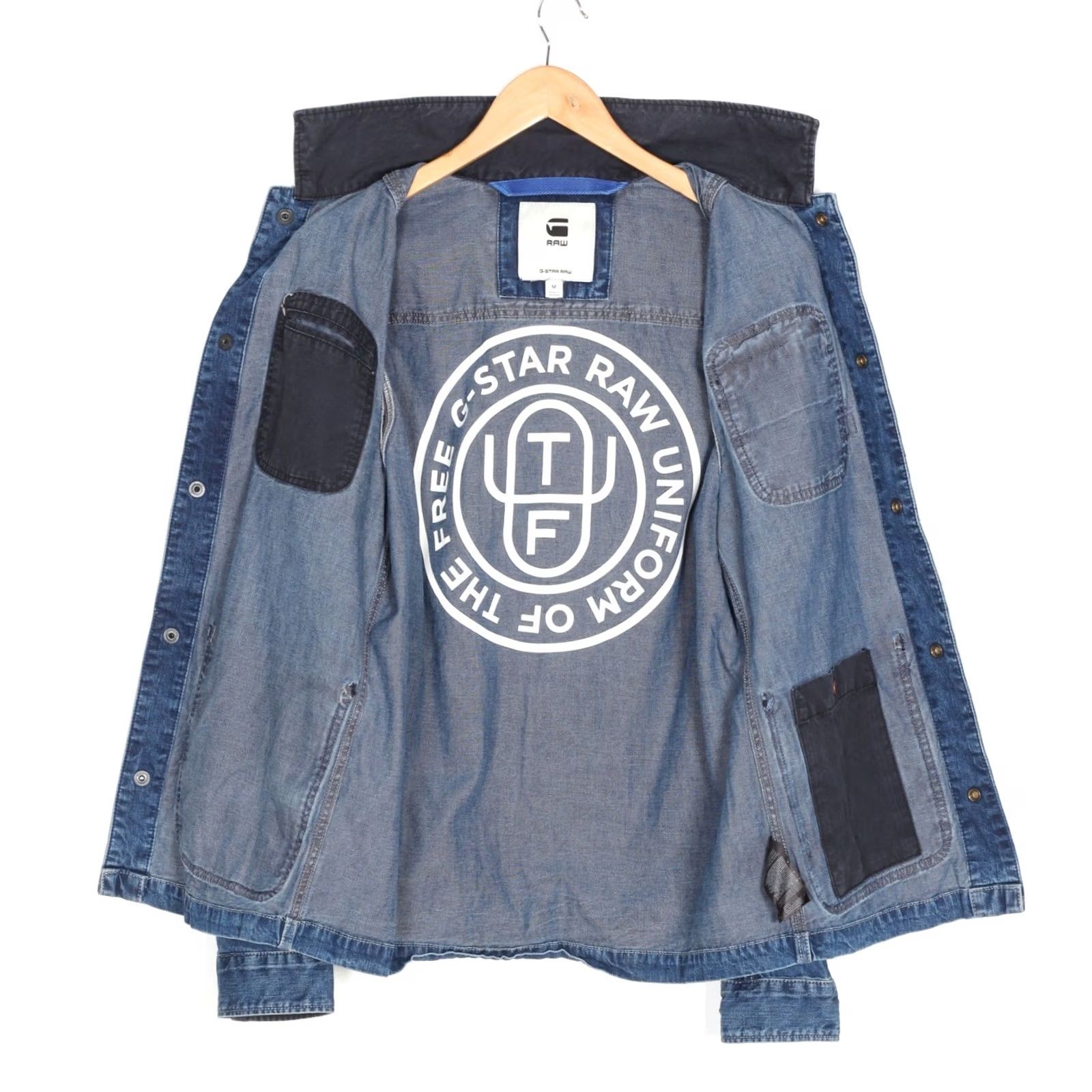 G-Star G-STAR BLAKE ZIP OVERSHIRT Denim Jacket Men M Blue MJ6576 Size US M / EU 48-50 / 2 - 4 Thumbnail