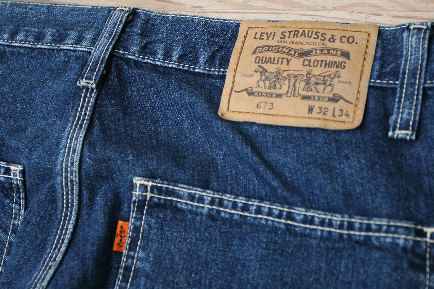 Levi's Vintage Levis Orange Tab Baggy Carpenter Wide Loose jeans Size US 32 / EU 48 - 5 Thumbnail