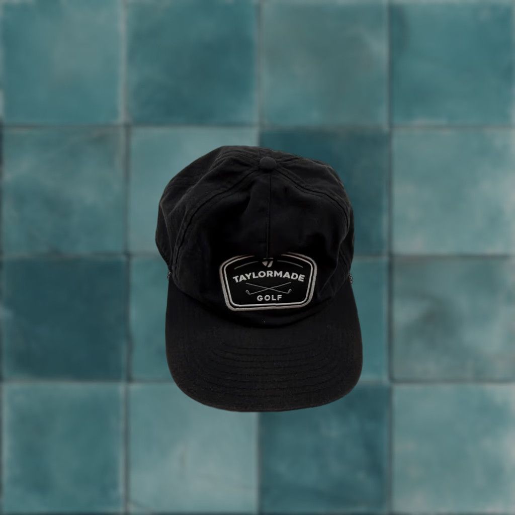 TaylorMade TaylorMade Golf Hat Cap Snap Back Mens 7 1/4 Black Rope Twill Patch Adjustable Size ONE SIZE - 1 Thumbnail