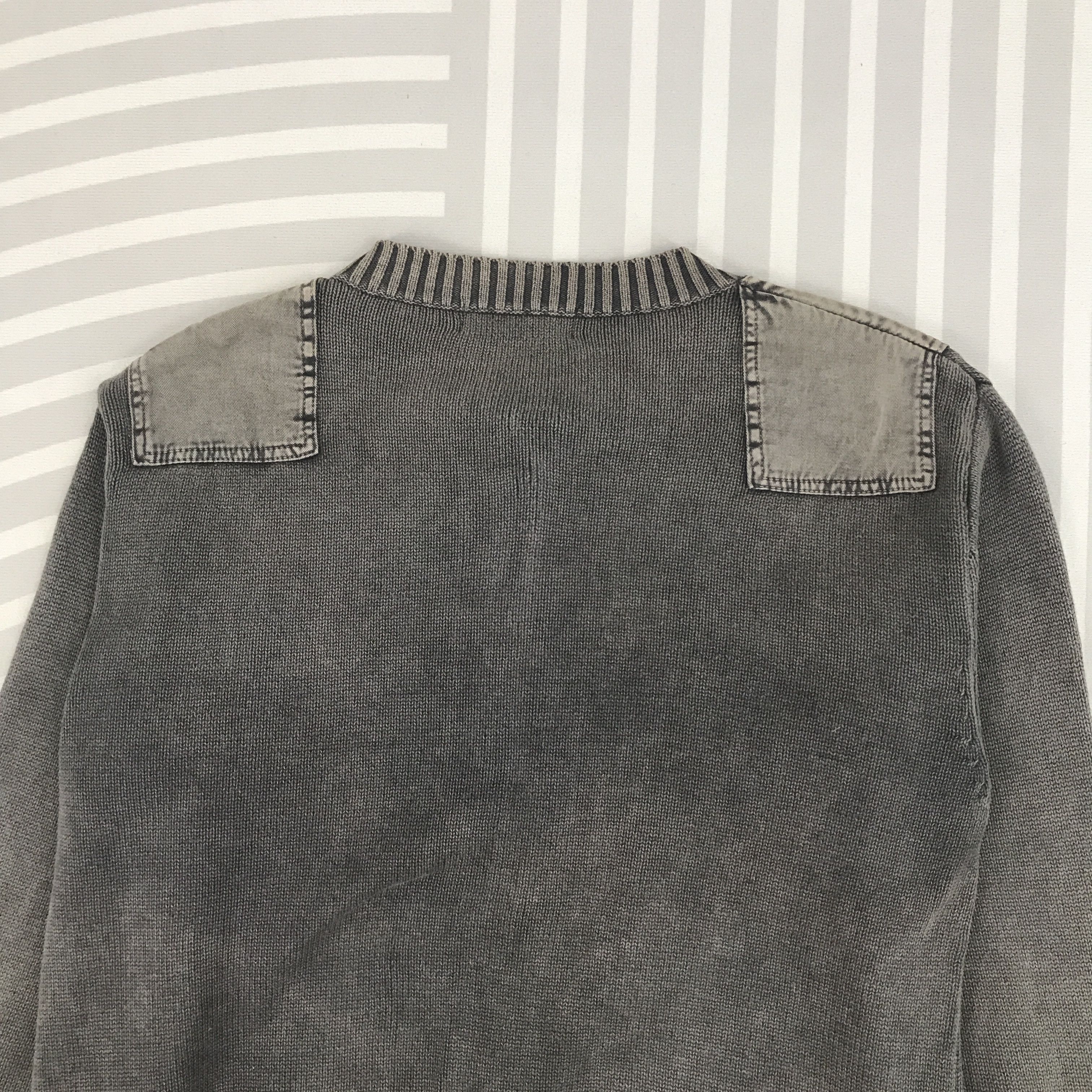 Beams Japan × Vintage Beams Black faded Japan Knitwear design zippe jacket Size US L / EU 52-54 / 3 - 4 Thumbnail