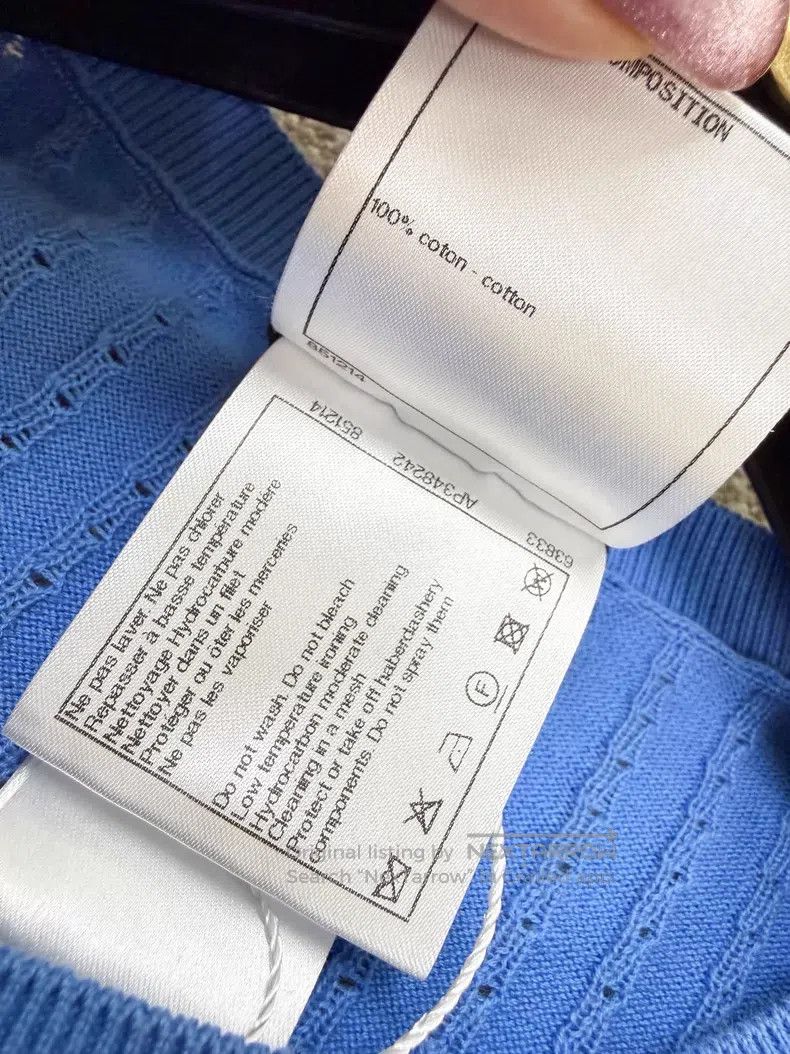Chanel Chanel Classic double C+Logo design thread pit strip short Size XXS / US 00 / IT 34 - 7 Thumbnail