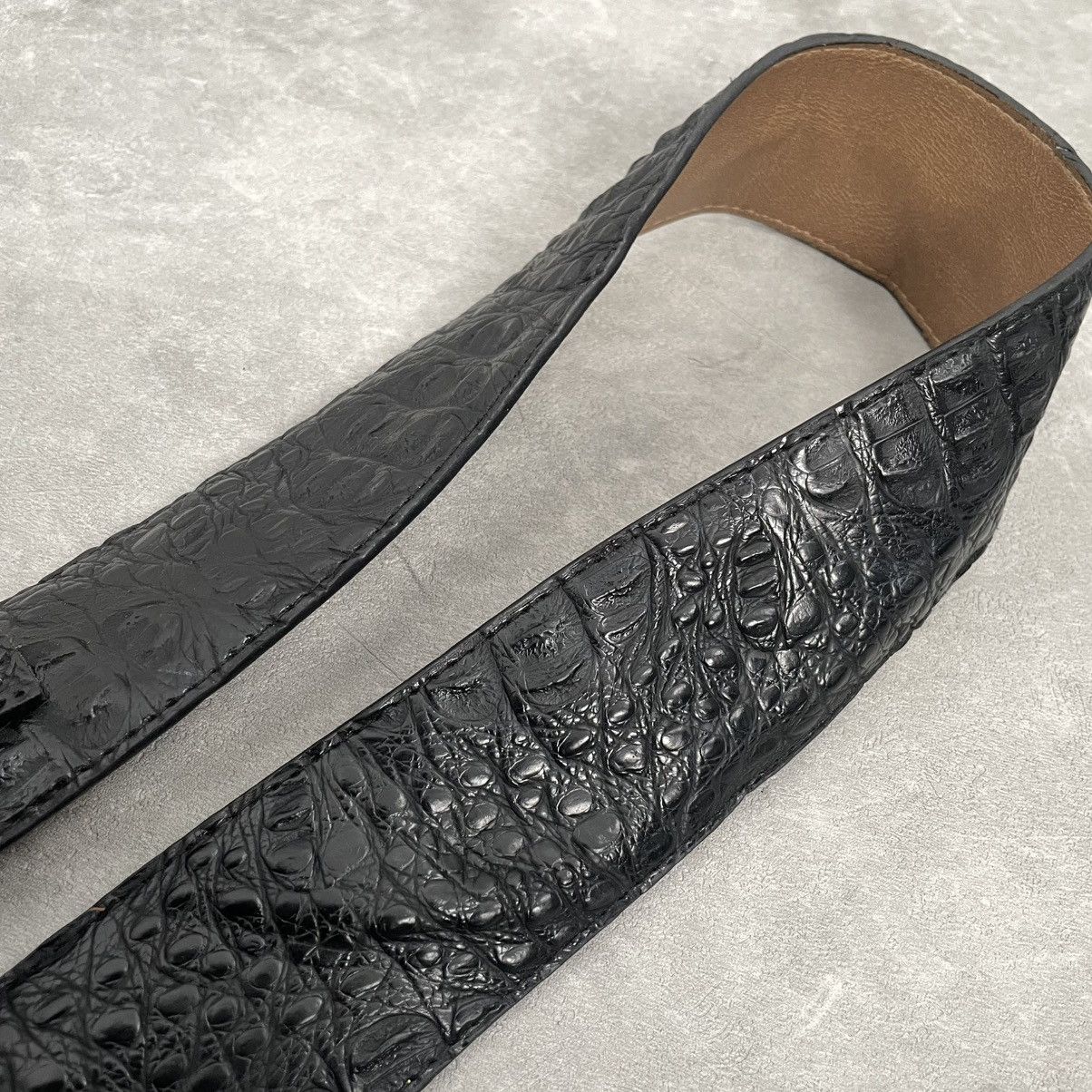 If Six Was Nine × Japanese Brand × Le Grande Bleu (L.G.B.) Black reptile pattern with ring belt punk styled Size ONE SIZE - 4 Thumbnail
