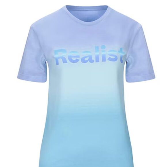 Paco Rabanne cotton Realist t shirt in a blue and lilac gradient Size M / US 6-8 / IT 42-44 - 1 Thumbnail