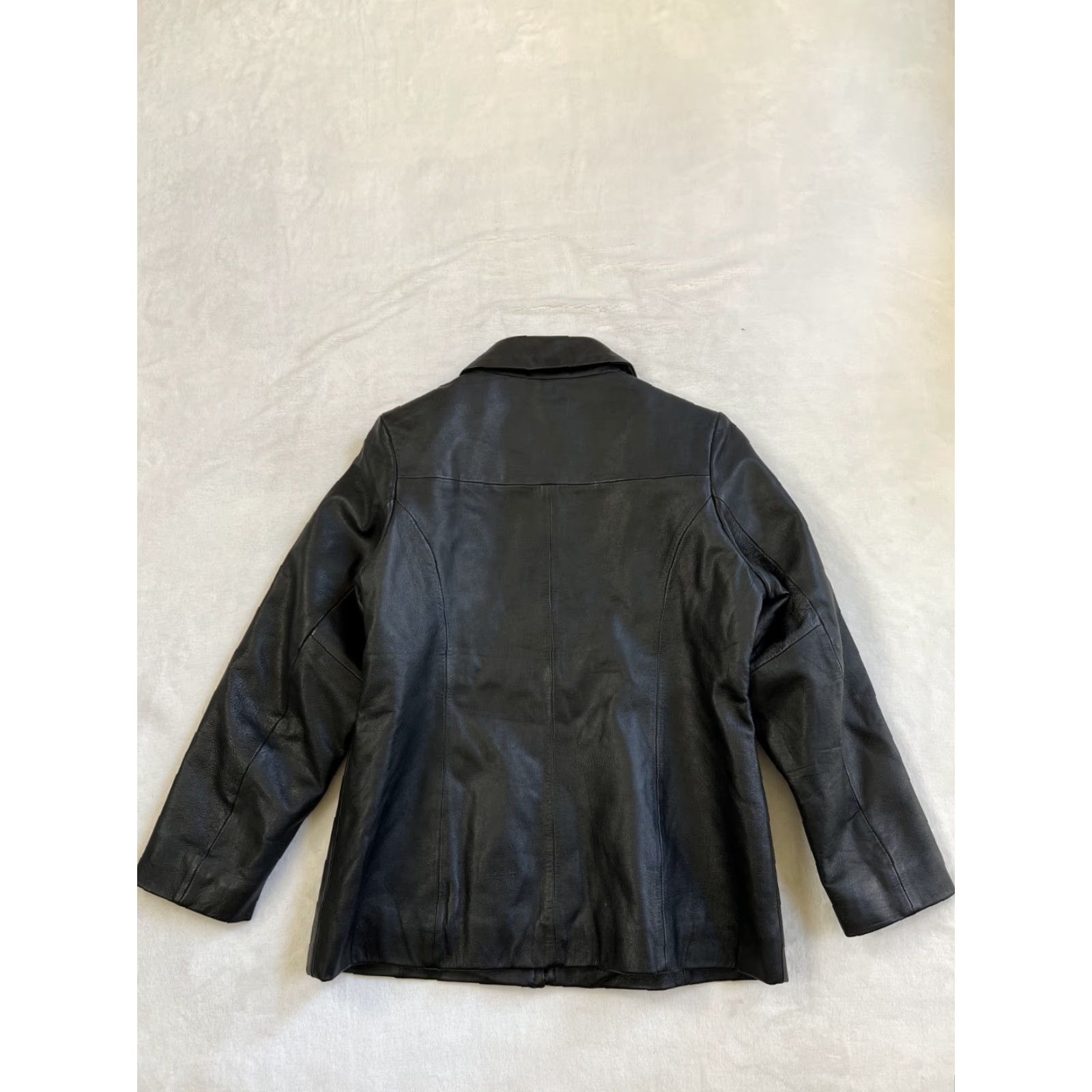 Cherokee VINTAGE Cherokee Leather Jacket Women's L City Basic Jacket, Black, Regular Fit, 90s Y2K, Spring Fall Winter Womens Size L / US 10 / IT 46 - 6 Thumbnail