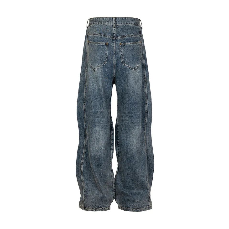 Jean × Vintage 90s Vintage Design Y2K Touch Twisted Jeans Size US 34 / EU 50 - 4 Thumbnail