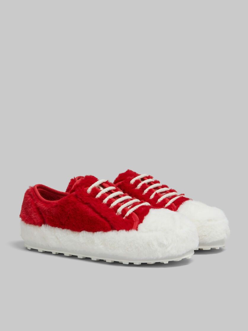 Marni o1w1db11225 Teddy Tennis Sneakers in Red/White Size US 7 / EU 40 - 2 Thumbnail