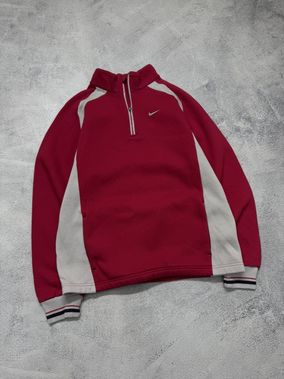 Nike Vintage Y2k Nike Mini Swoosh 1/3 Zip Hoodie 90’s Size US XS / EU 42 / 0 - 1 Thumbnail