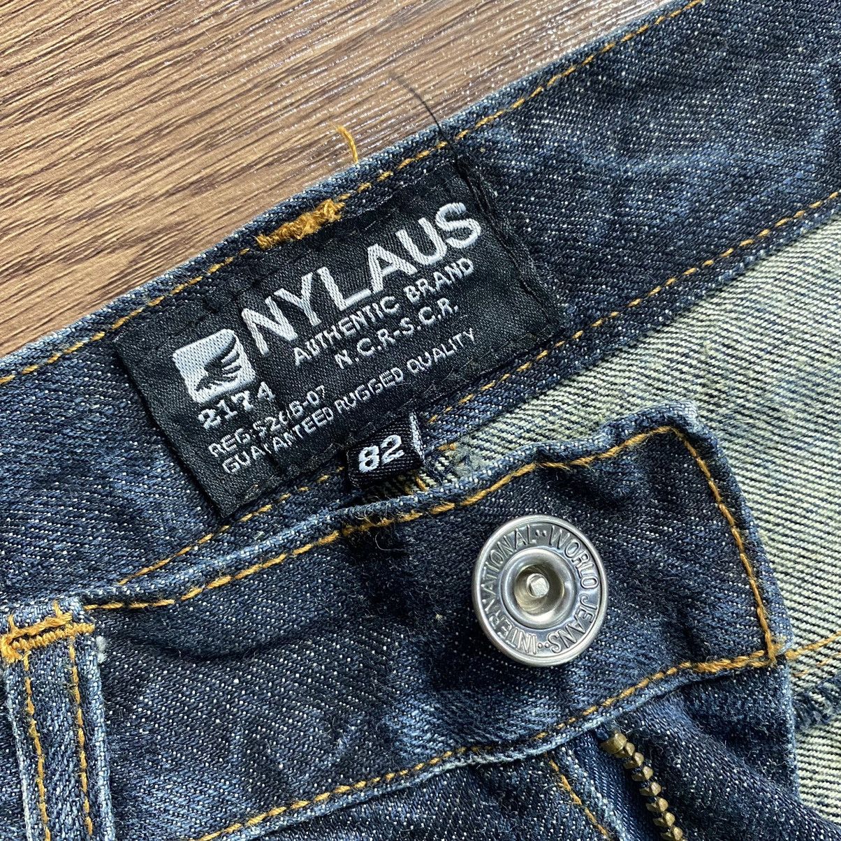 Hysteric Glamour DOUBLE WAIST JEANS NYLAUS CLOTHING RUSTY DENIM DISTRESSED Size US 31 - 8 Thumbnail