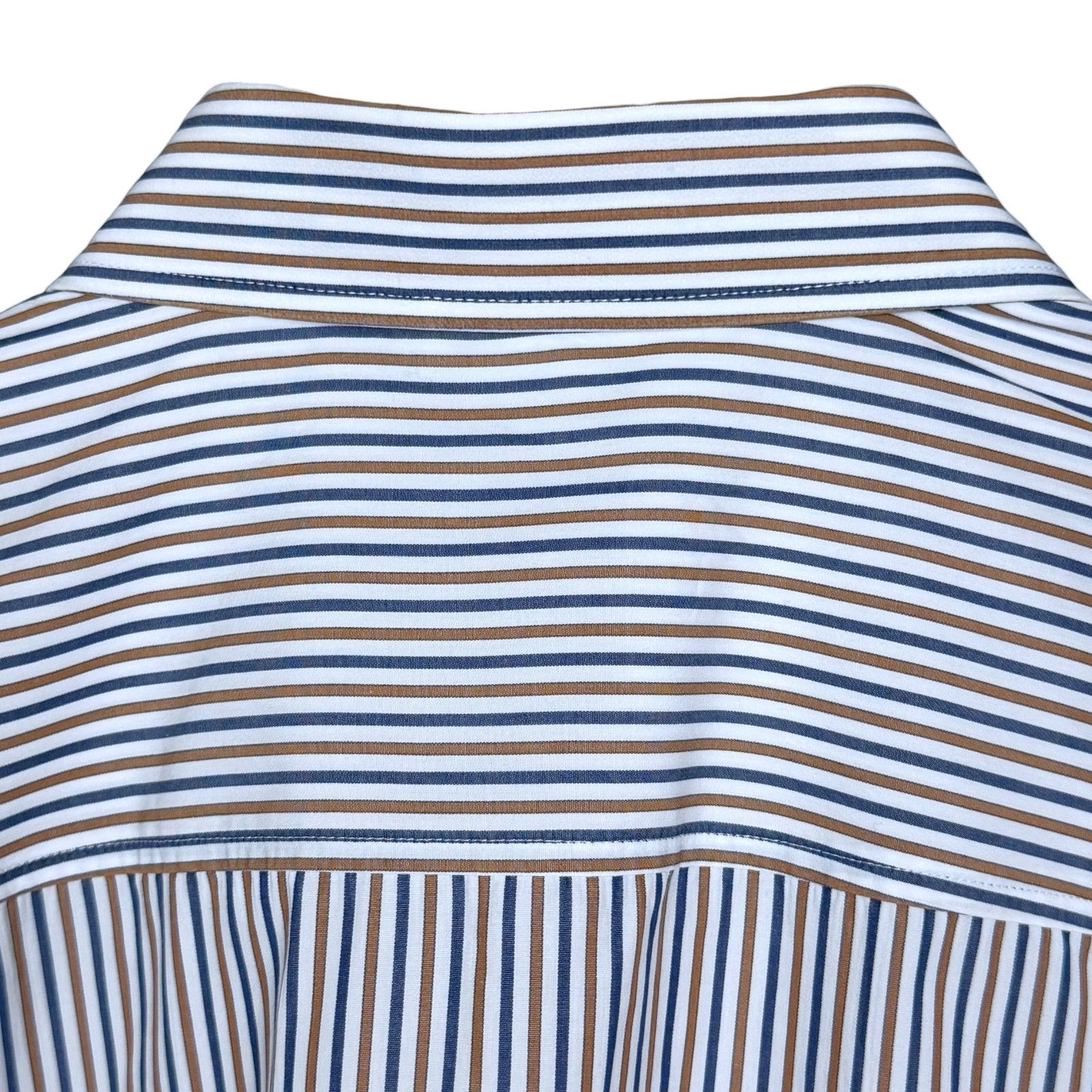 Hugo Boss Boss x Nordstrom Men 44 17.5 Long Sleeve Striped Dress Shirt Size US XL / EU 56 / 4 - 6 Thumbnail