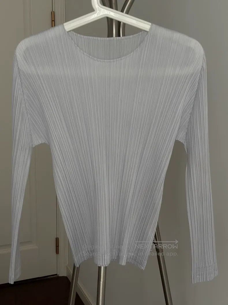Issey Miyake Issey Miyake Crew Neck Long Sleeve Top Size L / US 10 / IT 46 - 3 Thumbnail