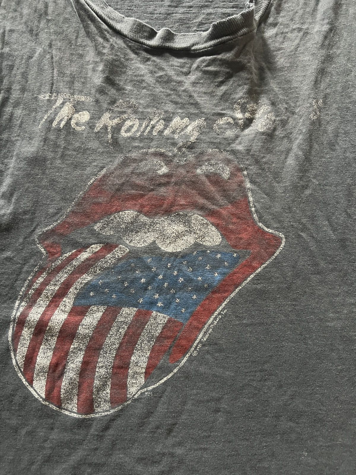 The Rolling Stones × Vintage Vintage Thrashed Faded 1981 Rolling Stones Chopped Tank Top Size US M / EU 48-50 / 2 - 2 Thumbnail
