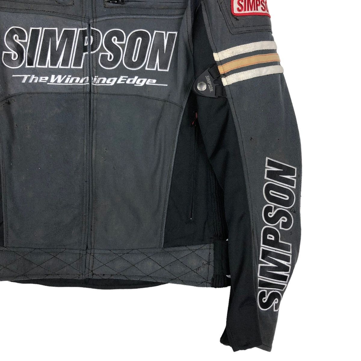 Hein Gericke 🔥VINTAGE DRAG RACING BIKER MOTORCROSS SIMPSON BIG LOGO Size US L / EU 52-54 / 3 - 7 Thumbnail
