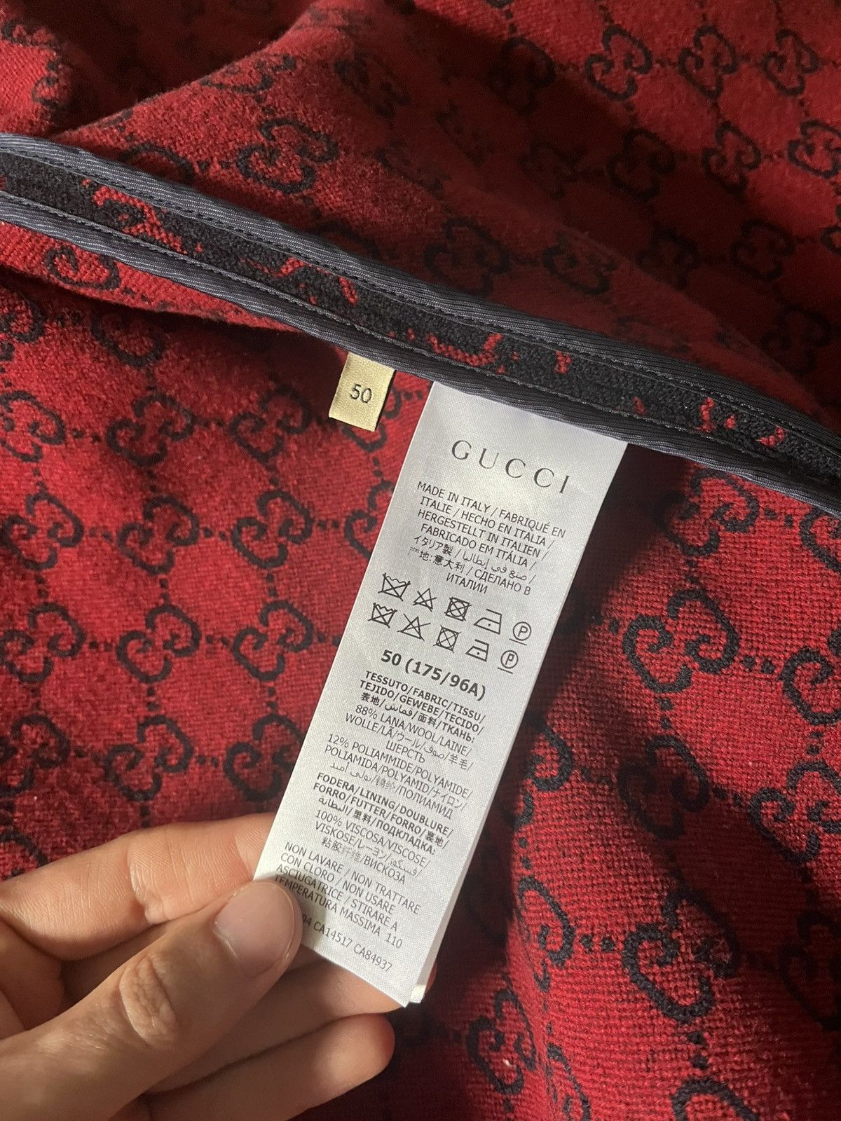 Gucci Gucci GG Jacquard shirt jacket wool Size US M / EU 48-50 / 2 - 14 Thumbnail