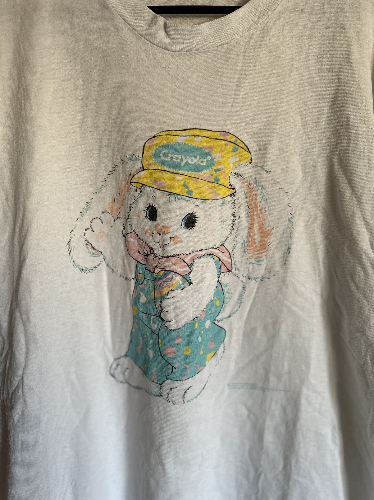 Vintage Vintage Crayola bunny graphic single stitch t shirt Size US XL / EU 56 / 4 - 2 Thumbnail