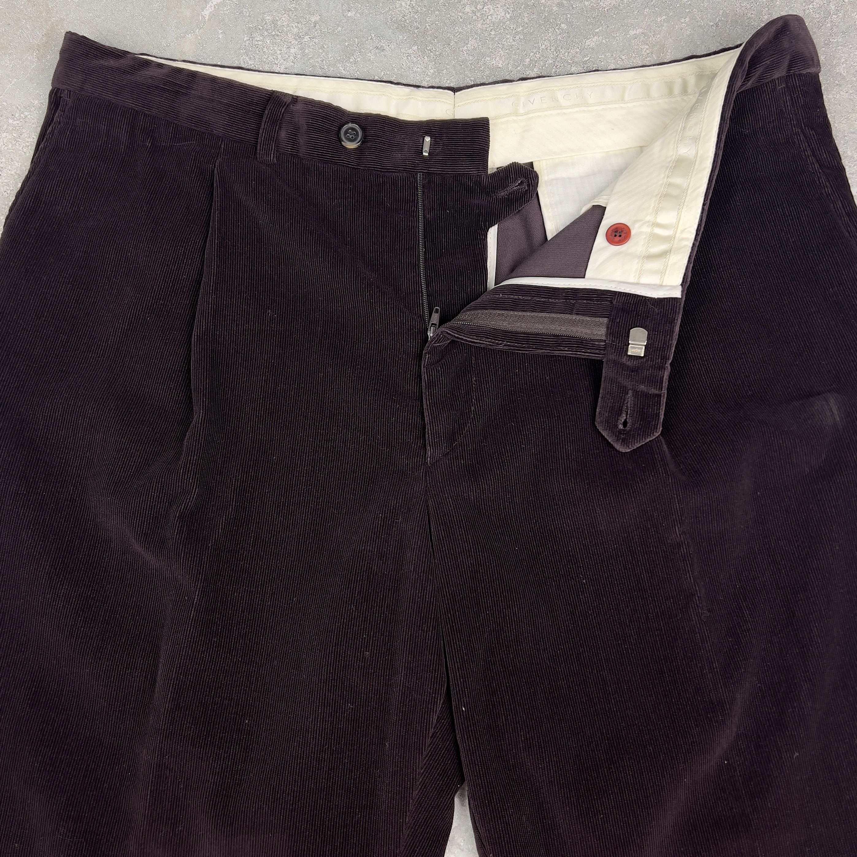 Givenchy GIVENCHY Mens Corduroy Straight Fit Trousers Pants Size US 42 / EU 58 - 3 Thumbnail