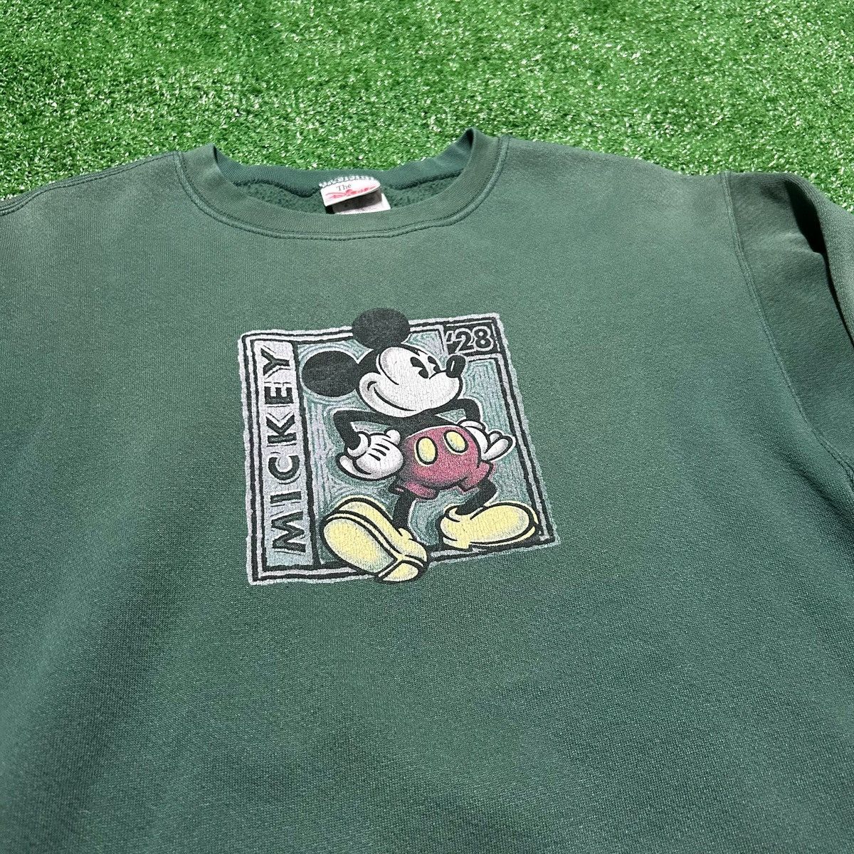Disney Vintage Green Disney 90’s Crew Neck Sweater Size Medium Size US M / EU 48-50 / 2 - 2 Thumbnail
