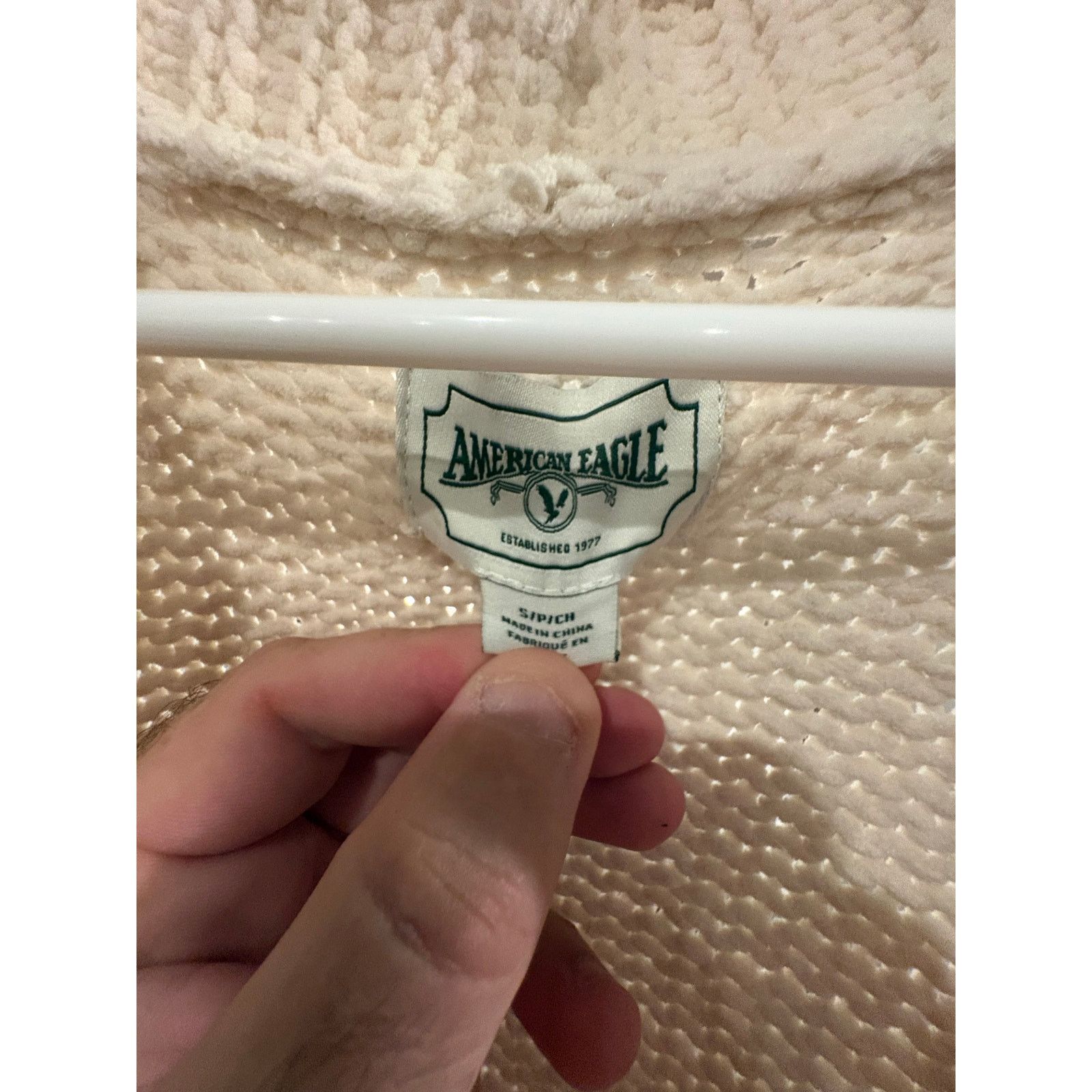 American Eagle Outfitters American Eagle Cream Chunky Knit Cardigan Women’s S/P Size S / US 4 / IT 40 - 2 Thumbnail