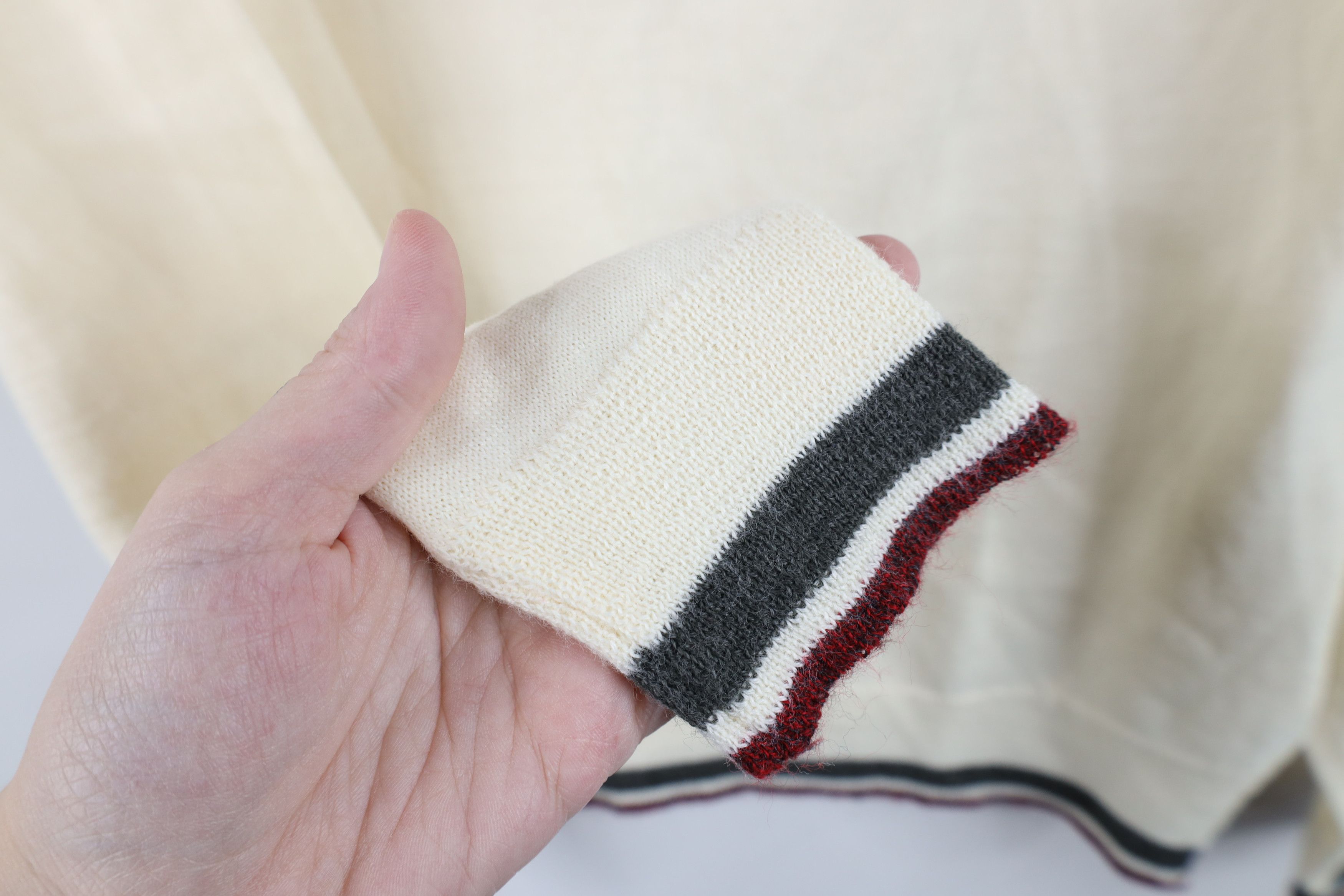 Vintage Vintage 70s Streetwear Block Knit Collared Polo Sweater USA Size US M / EU 48-50 / 2 - 8 Thumbnail