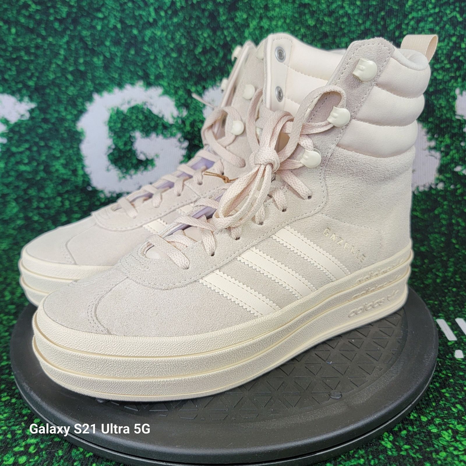 Adidas Originals Gazelle Boot Womens Sz 7.5 White ID6984