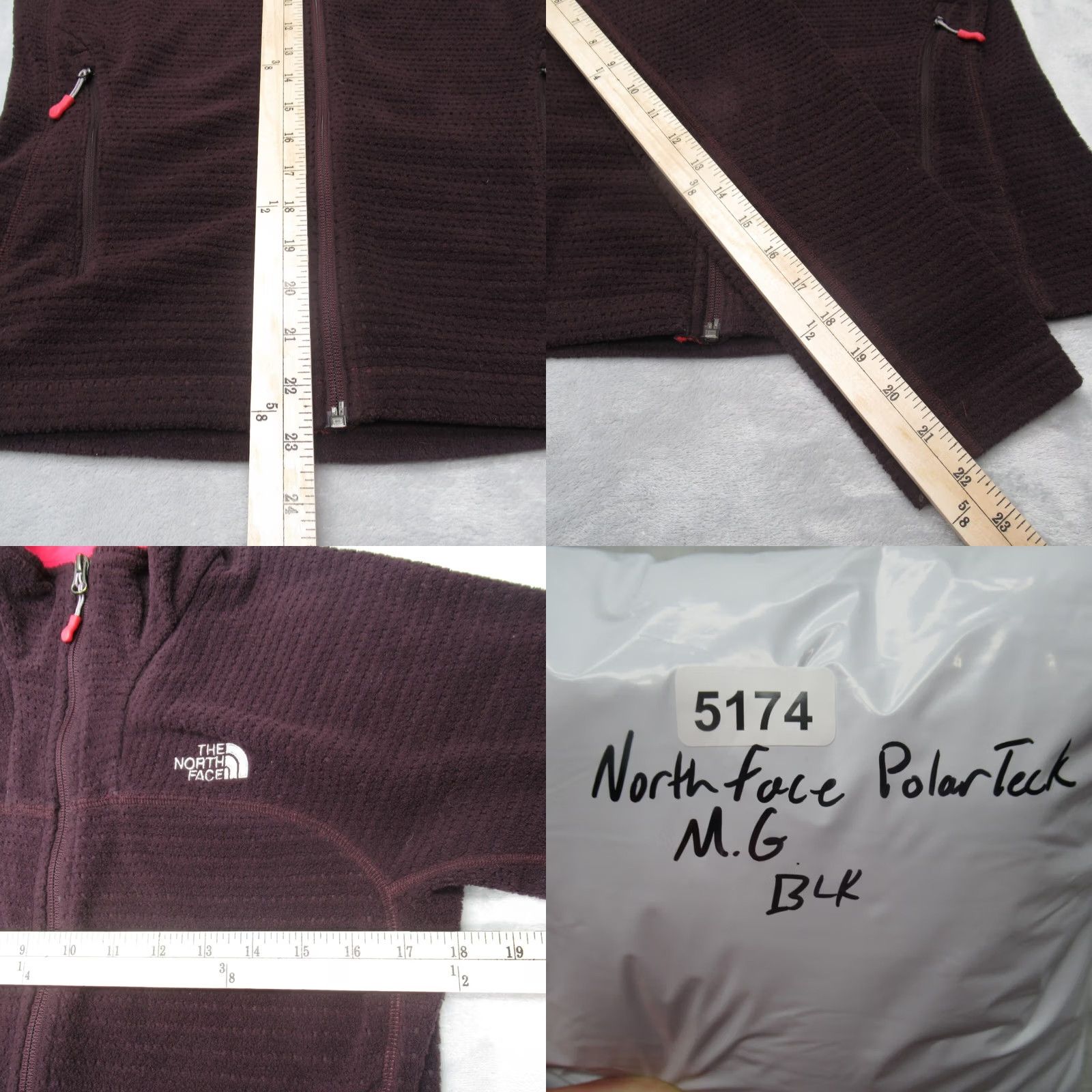 The North Face The North Face Jacket Womens Medium Purple Polartec Ful Zip Fuzzy Size M / US 6-8 / IT 42-44 - 9 Thumbnail