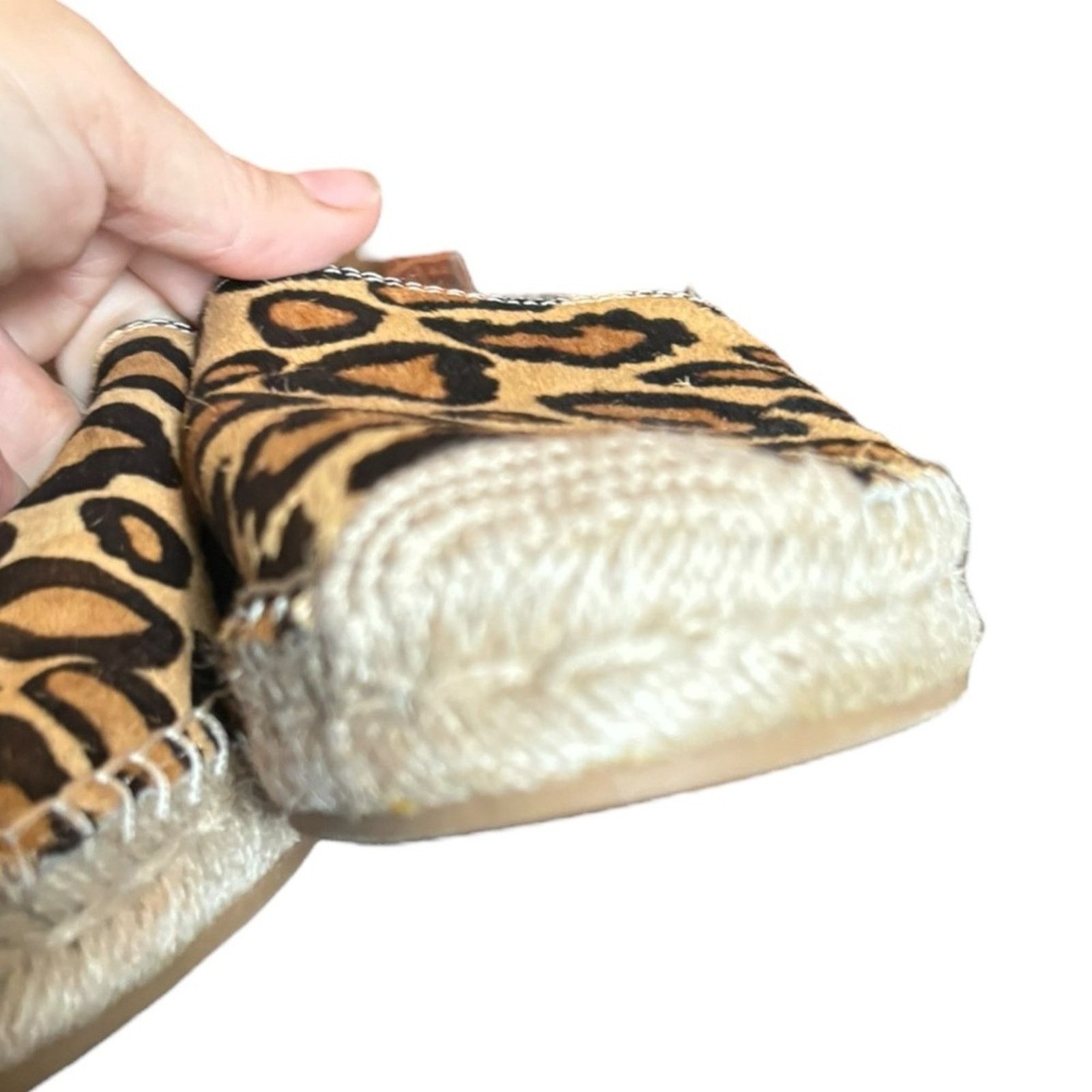 Sam Edelman NWT! SAM EDELMAN - KHLOE CALF FUR FLATS Size US 7.5 / IT 37.5 - 7 Thumbnail
