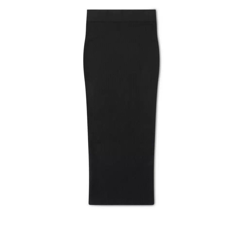 Tom Ford o1loc1c1224 GCK097 Cashmere Rib Pencil Skirt in Black Size 26" / US 2 / IT 38 - 1 Thumbnail