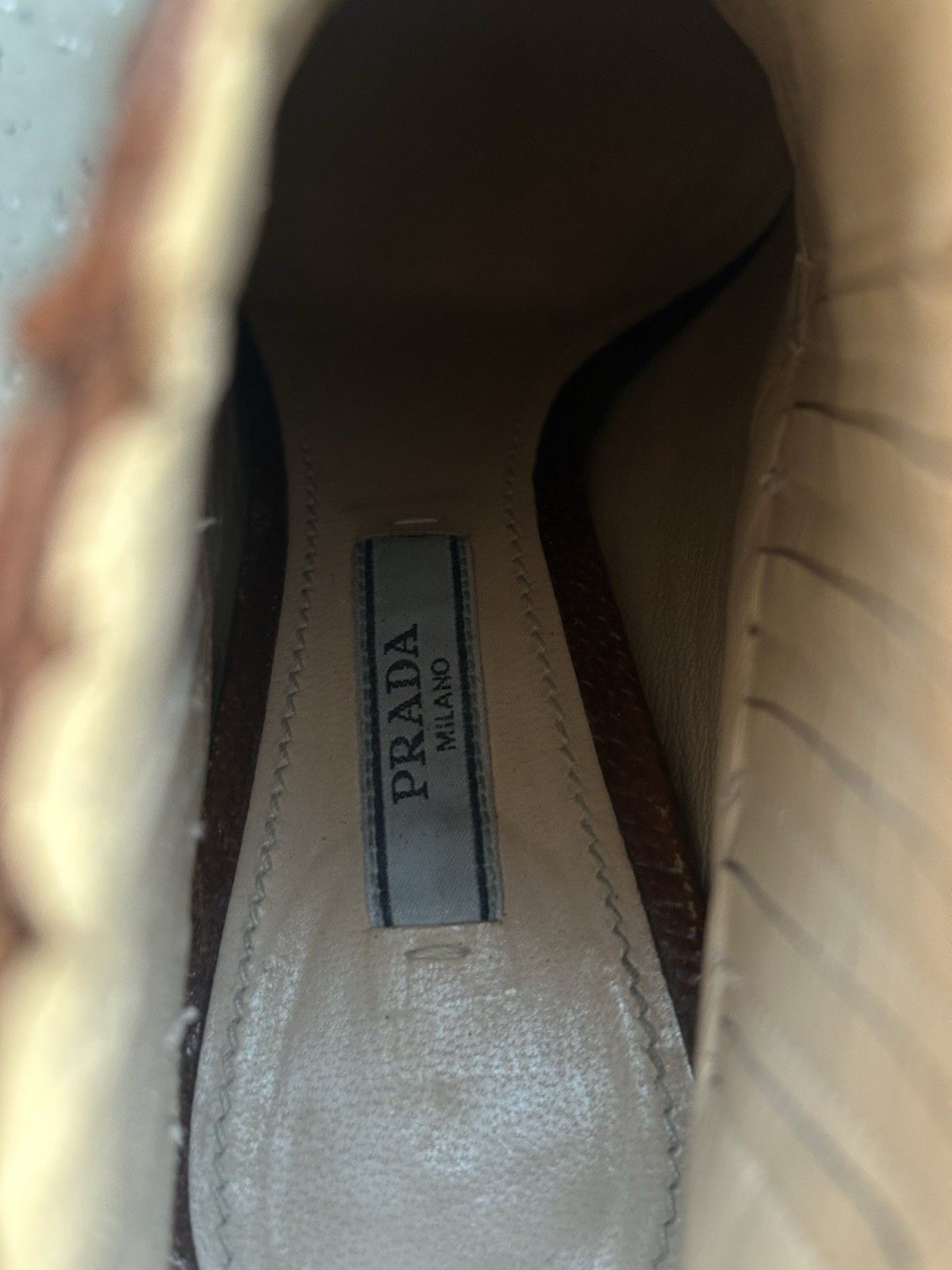 Prada DDP Prada Womens Brown Leather Platform Heel Boots Size 38,5 Size US 8.5 / IT 38.5 - 20 Thumbnail