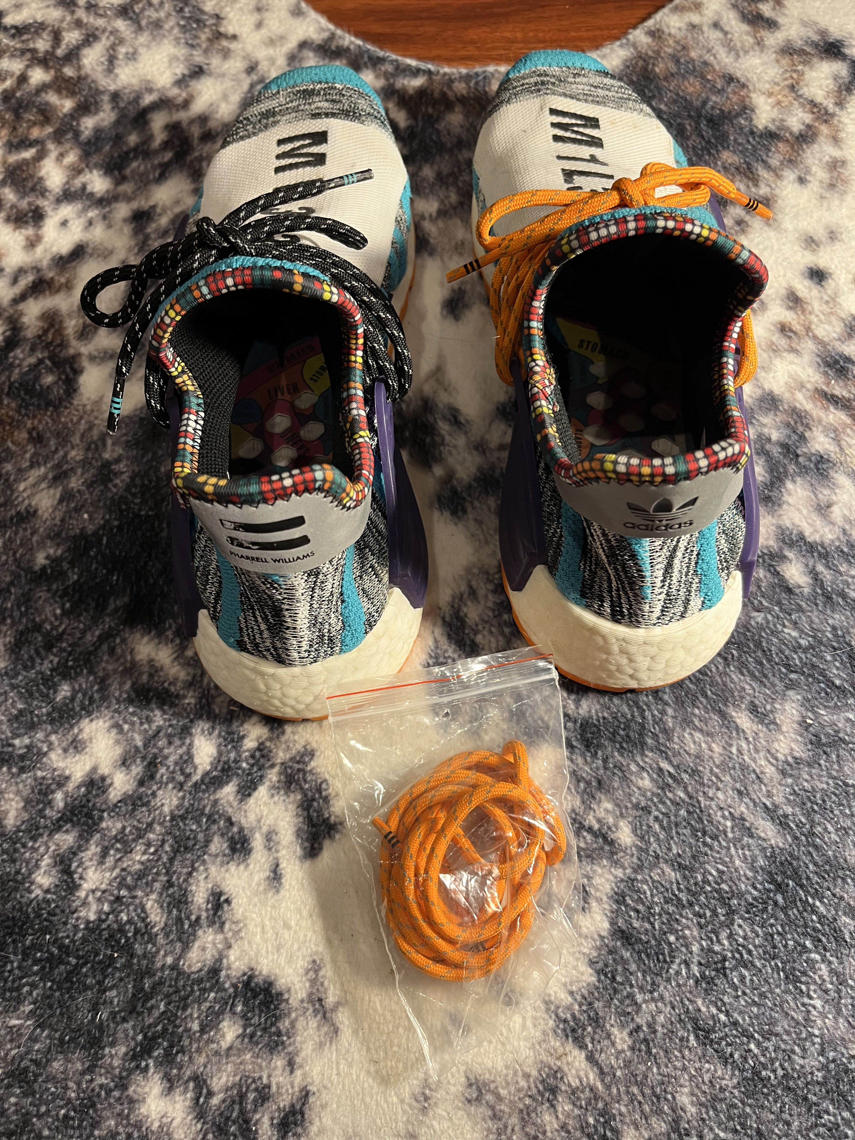 Adidas Adidas Pharrell Williams Solar HU NMD "Solar Pack - M1L3L3" Size US 9 / EU 42 - 9 Thumbnail